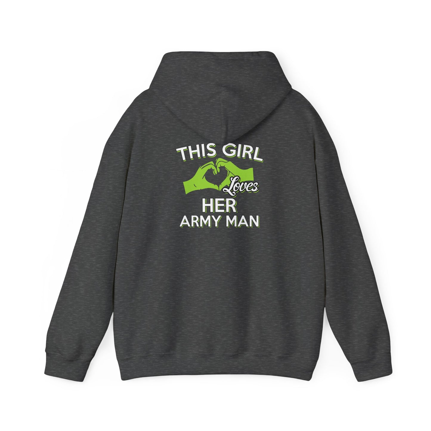 This Girl Loves Her Army Man Hoodie, Military Sweatshirt, Unisex Army Merchandise, Gifts for Military Spouses, Patriotic