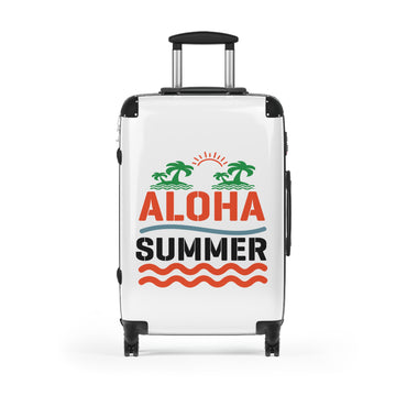 Stylish Travel Suitcase with Aloha Summer Design, Vacation Luggage for Adventure Seekers, Beach Trip Essentials, Summer