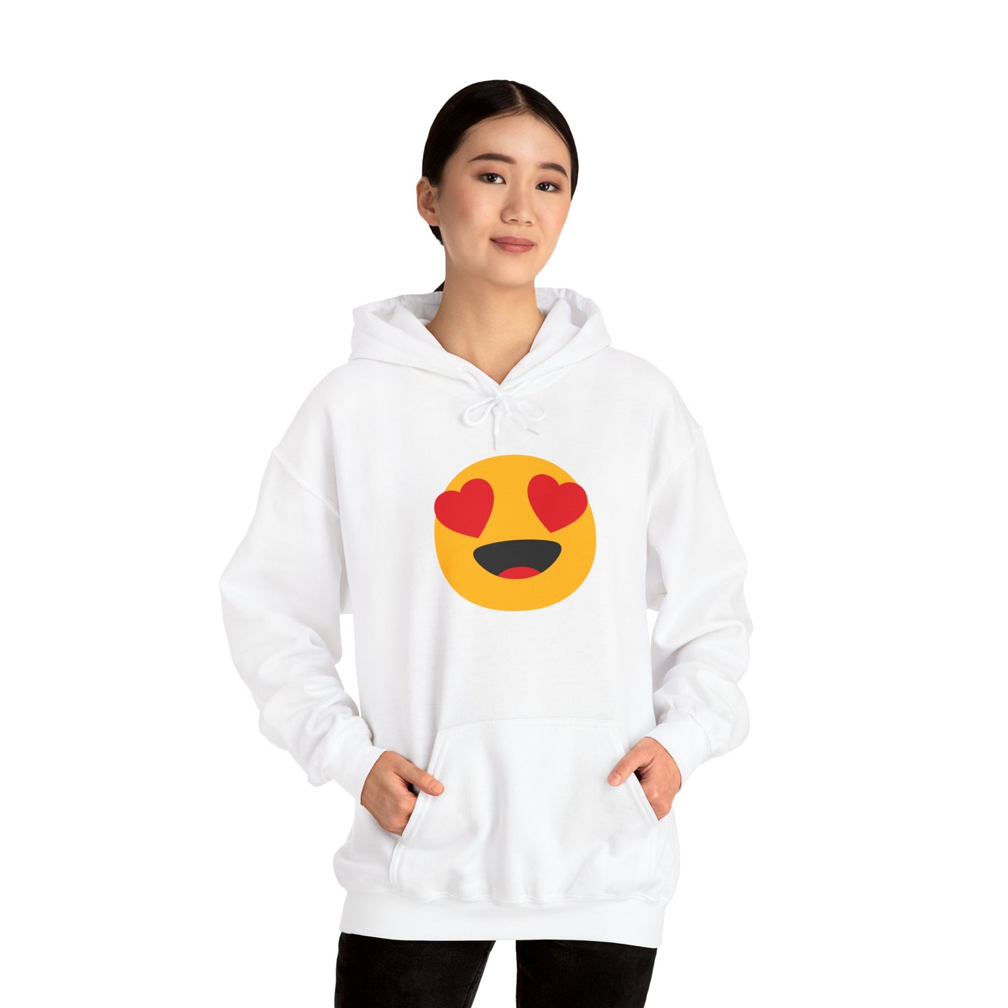 Heart Eyes Emoji Hoodie - Unisex Heavy Blend™ Sweatshirt