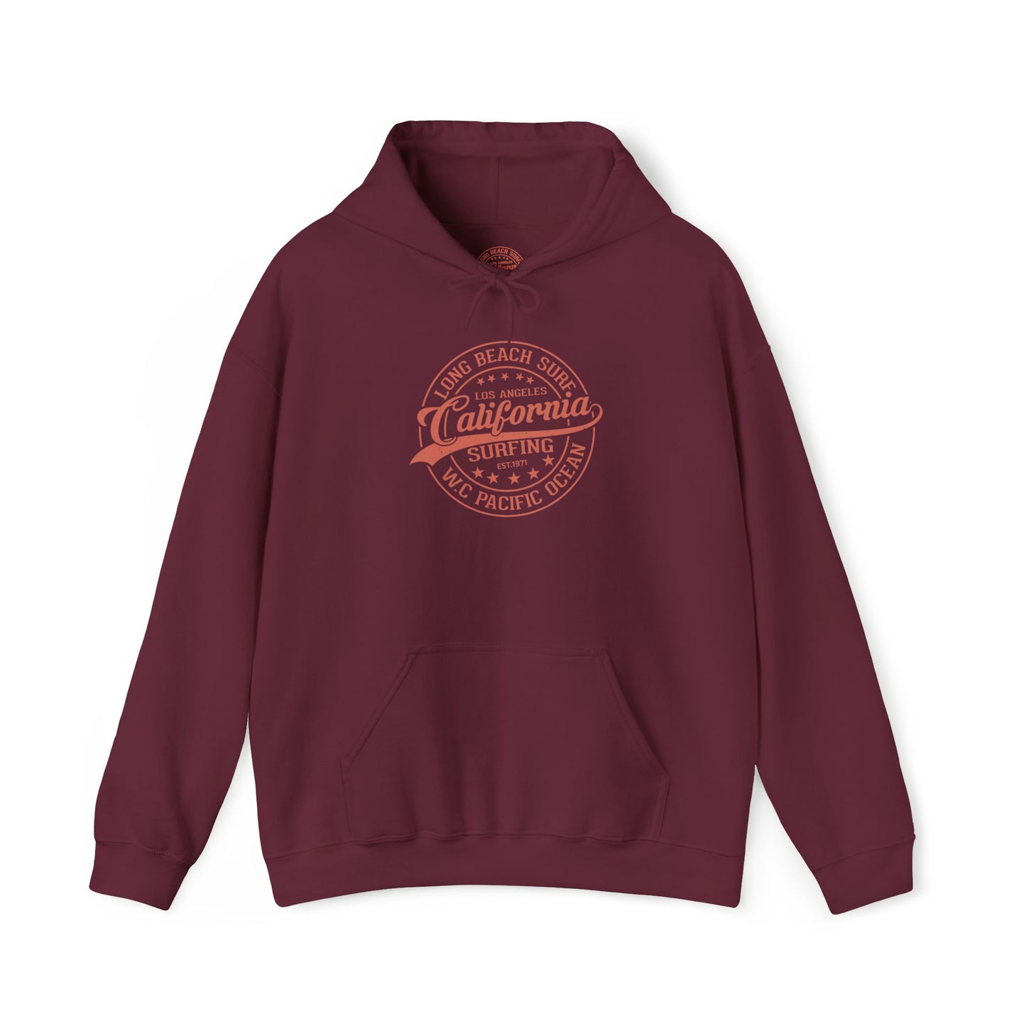 California Surf Hoodie, Cozy Sweatshirt for Beach Lovers, Perfect Gift for Surfers, Summer Vibes Apparel, Unisex Surfing
