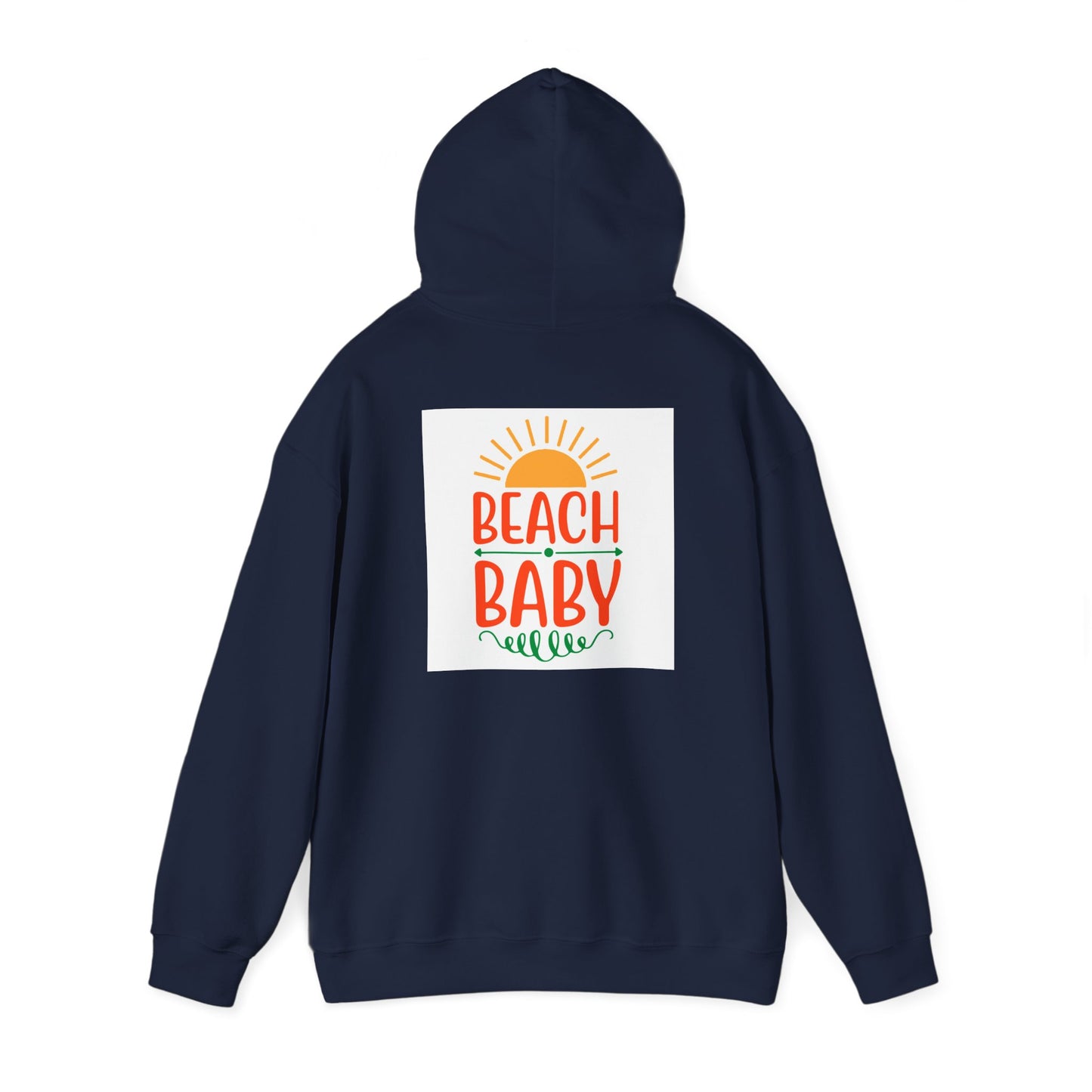 Beach Baby Hooded Sweatshirt | Summer Vibes, Beach Lover Gift, Unisex Casual Wear, Cozy Hoodie, Fun Beachwear