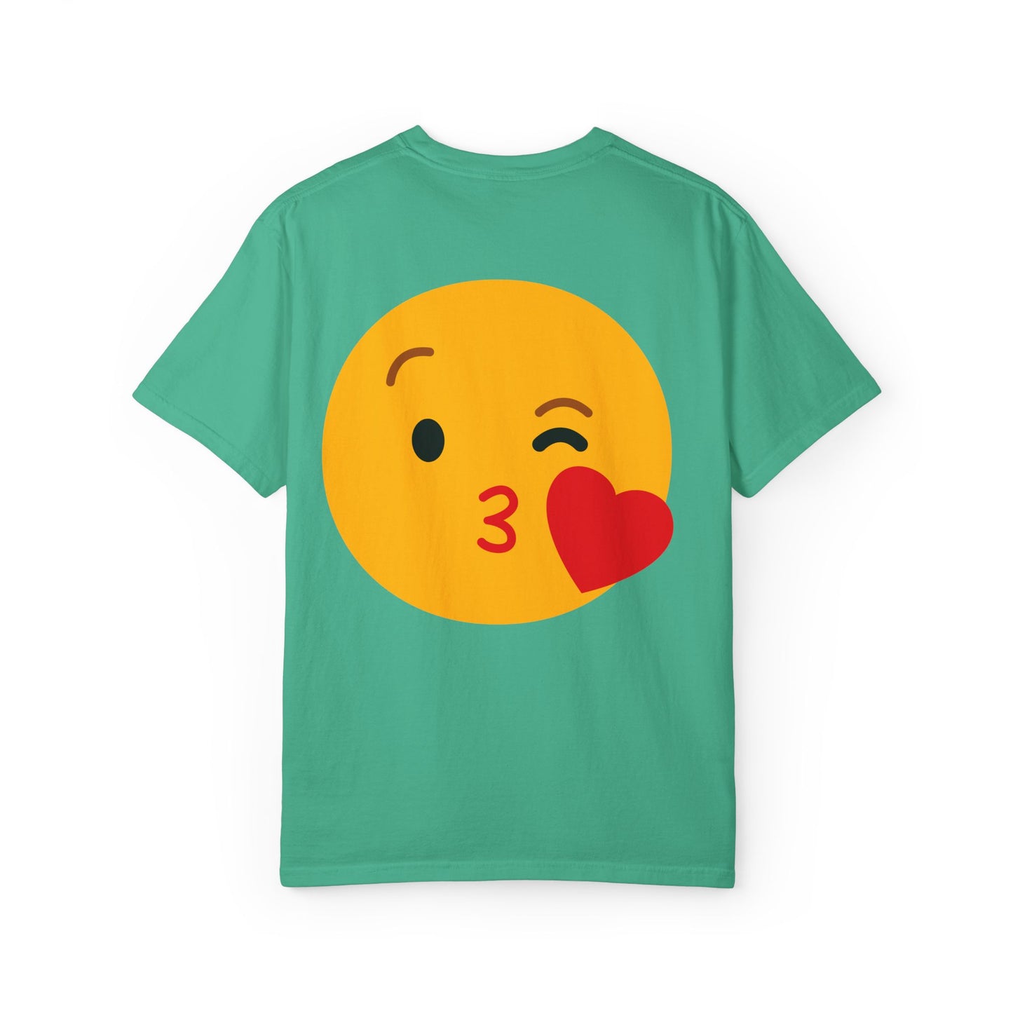 Unisex Emoji Love T-shirt - Playful Kiss & Wink Design
