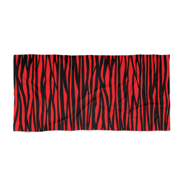 Bold Tiger Stripe Beach Towel - Perfect for Poolside, Summer Fun, and Tropical Getaways