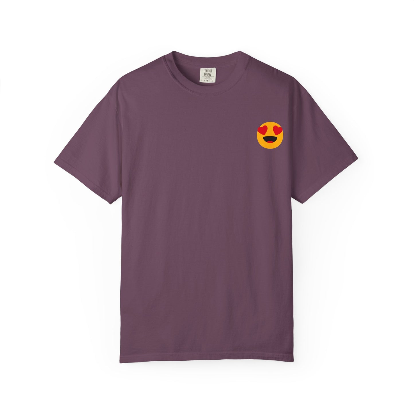Love Emoji Garment-Dyed Unisex T-Shirt | Perfect for Valentine's Day & Casual Wear