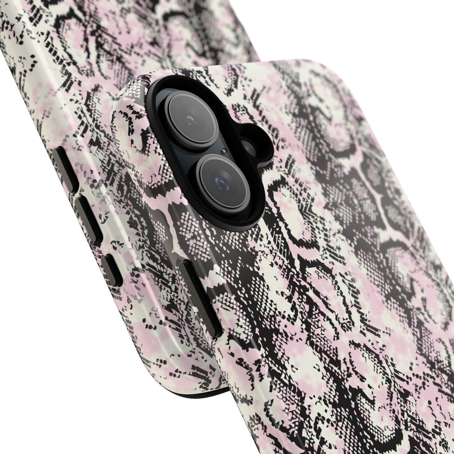 Stylish Snake Print Phone Case – Trendy Design, Tough Protection Make a bold fashion statement while keeping your phone safe with this sleek and durable snake print case.