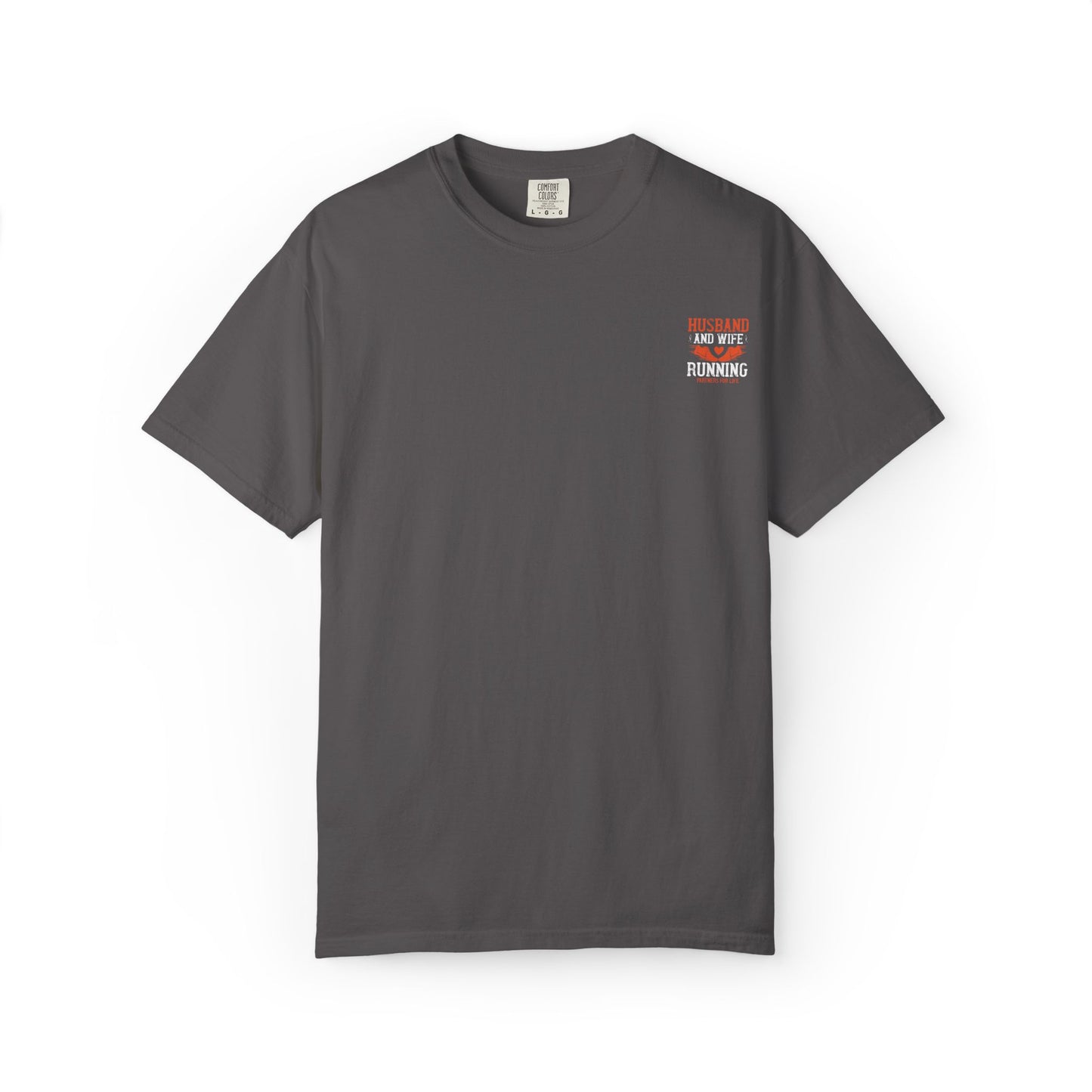 Unisex Husband and Wife Running T-Shirt - Partners for Life - Casual Gift for Couples