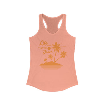 Beach Vibes Racerback Tank - Perfect for Summer, Vacation, Mermaid Lovers, Pool Days, Gift for Her