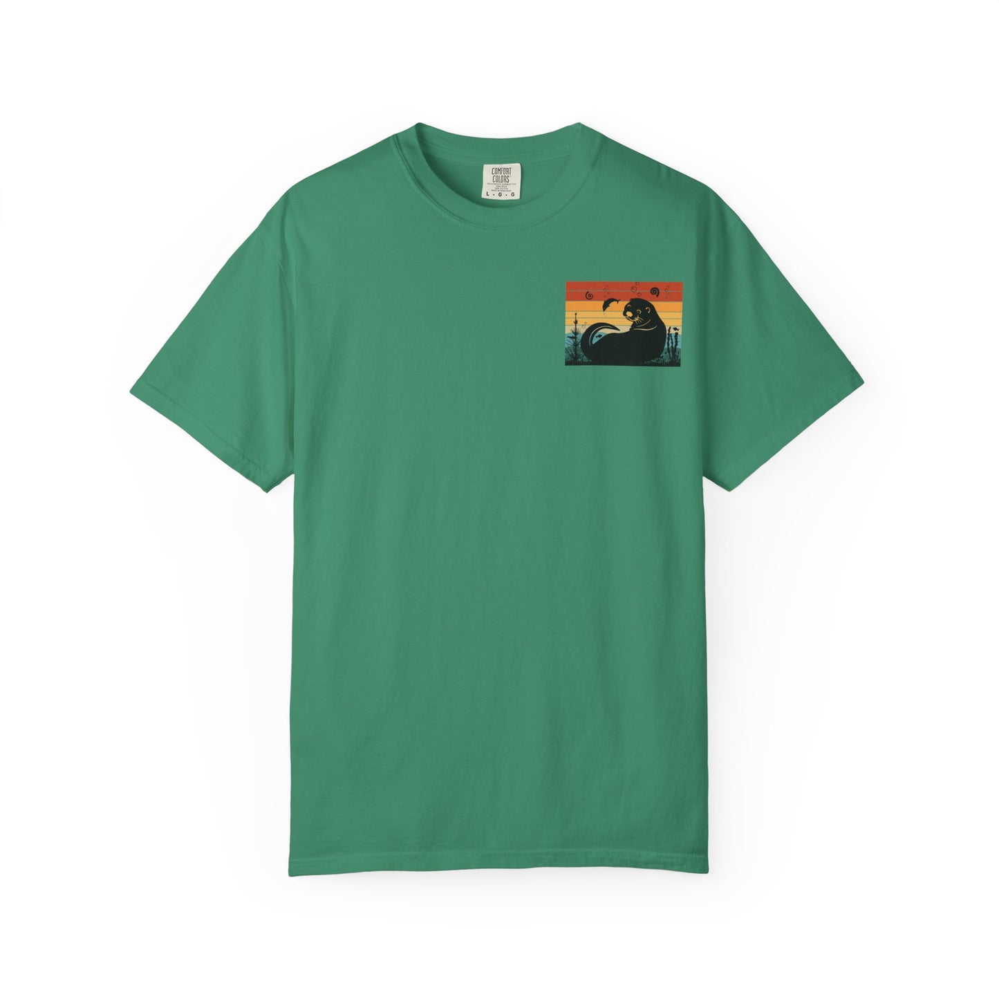 Coastal Vibe Unisex Garment-Dyed T-shirt with Otter Design