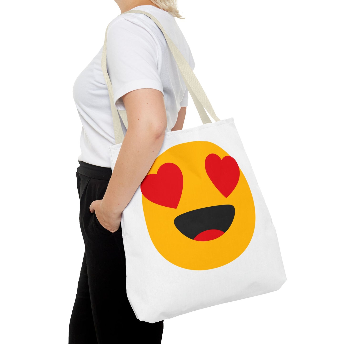 Happy Love Emoji Tote Bag - Perfect for Everyday Use and Special Celebrations