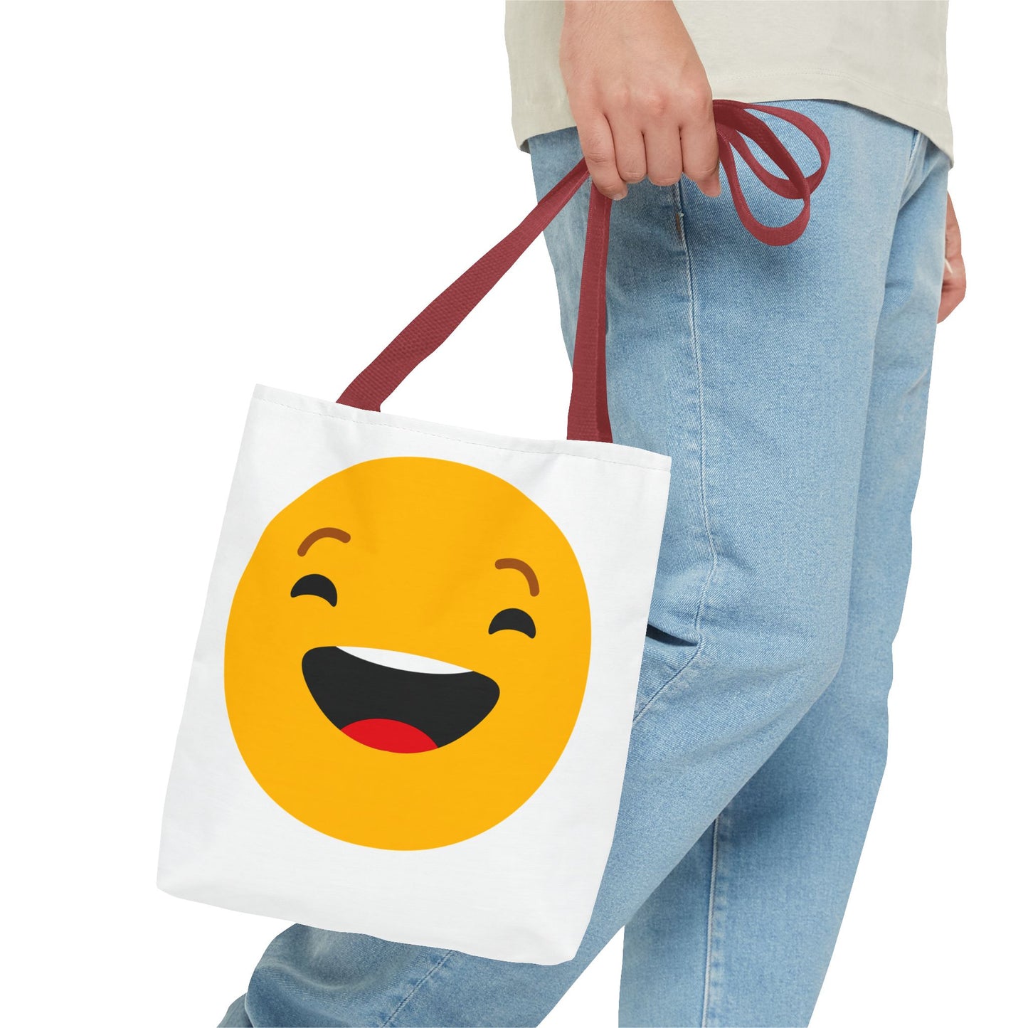 Smiley Face Tote Bag - Fun & Cheerful Design for Everyday Use