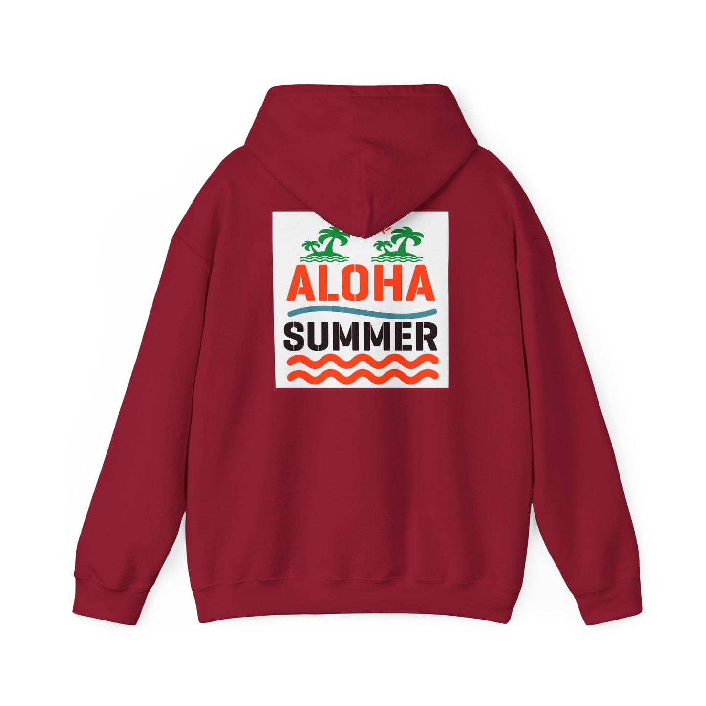 Aloha Summer Hoodie,Tropical Beach Wear,Unisex Sweatshirt,Vacation Outfit, Summer iconic Waikiki Beach Oahu combines urban