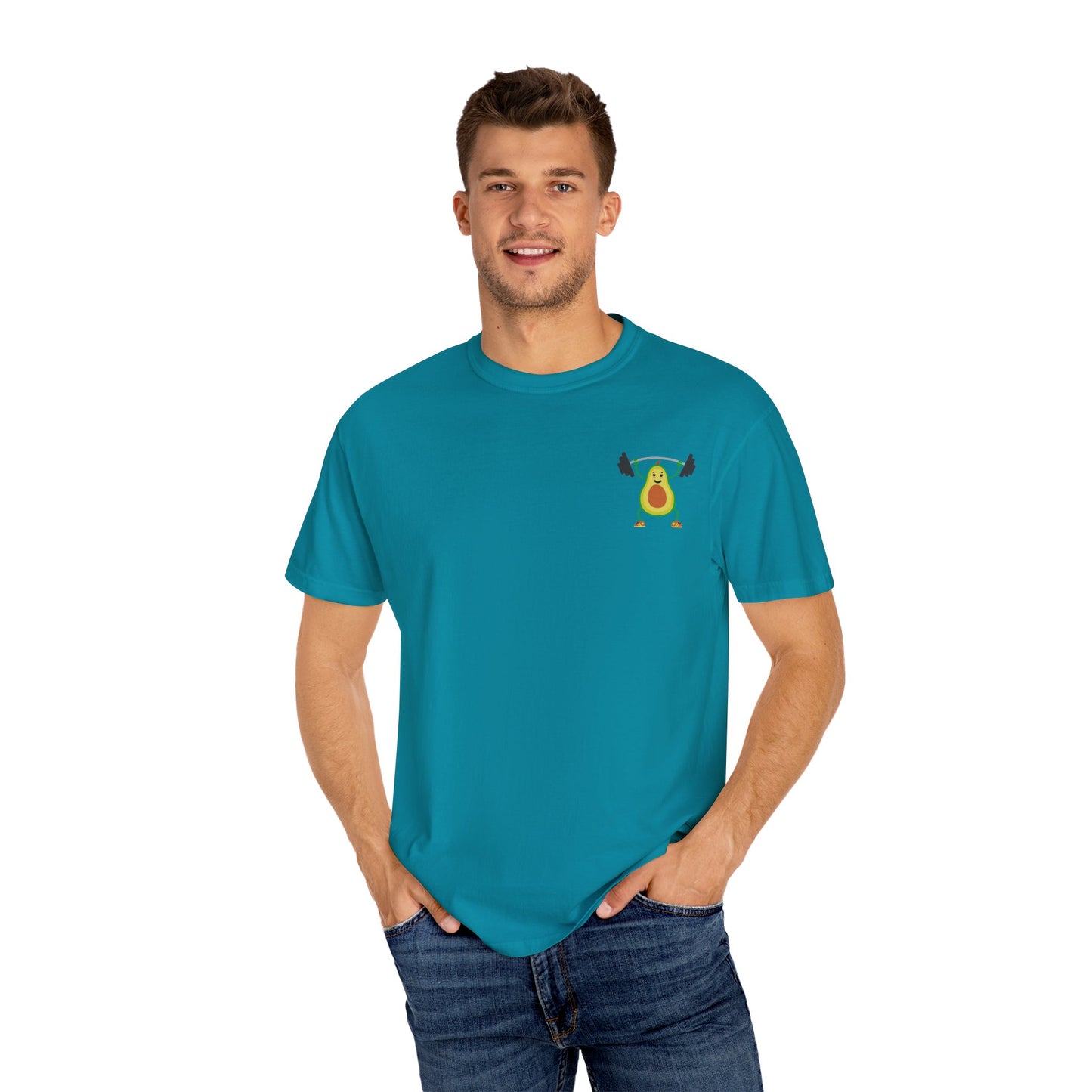 Funny Avocado Workout Unisex T-Shirt - Perfect for Fitness Lovers & Healthy Eating Enthusiasts