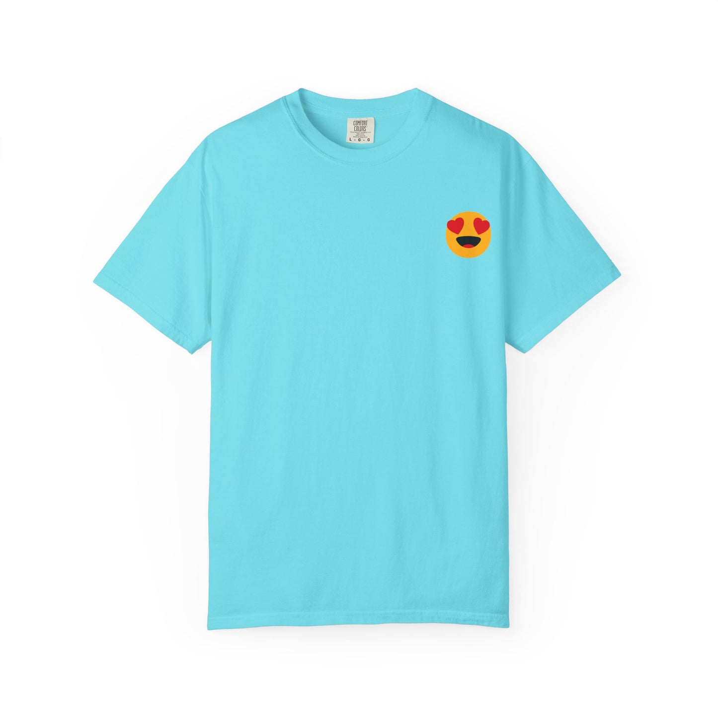 Love Emoji Garment-Dyed Unisex T-Shirt | Perfect for Valentine's Day & Casual Wear