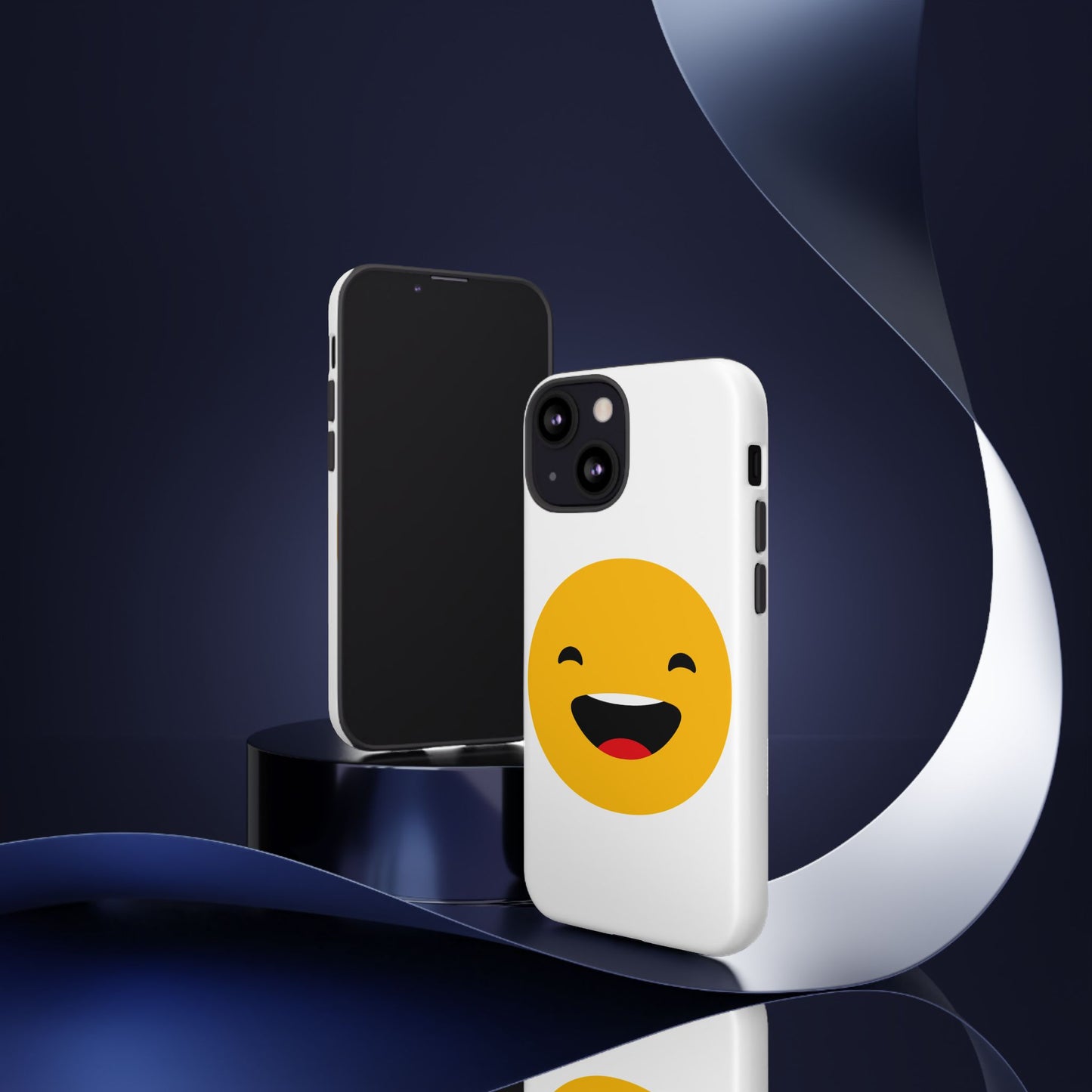 Happy Face Tough Phone Case - Durable Protection with Smile Design