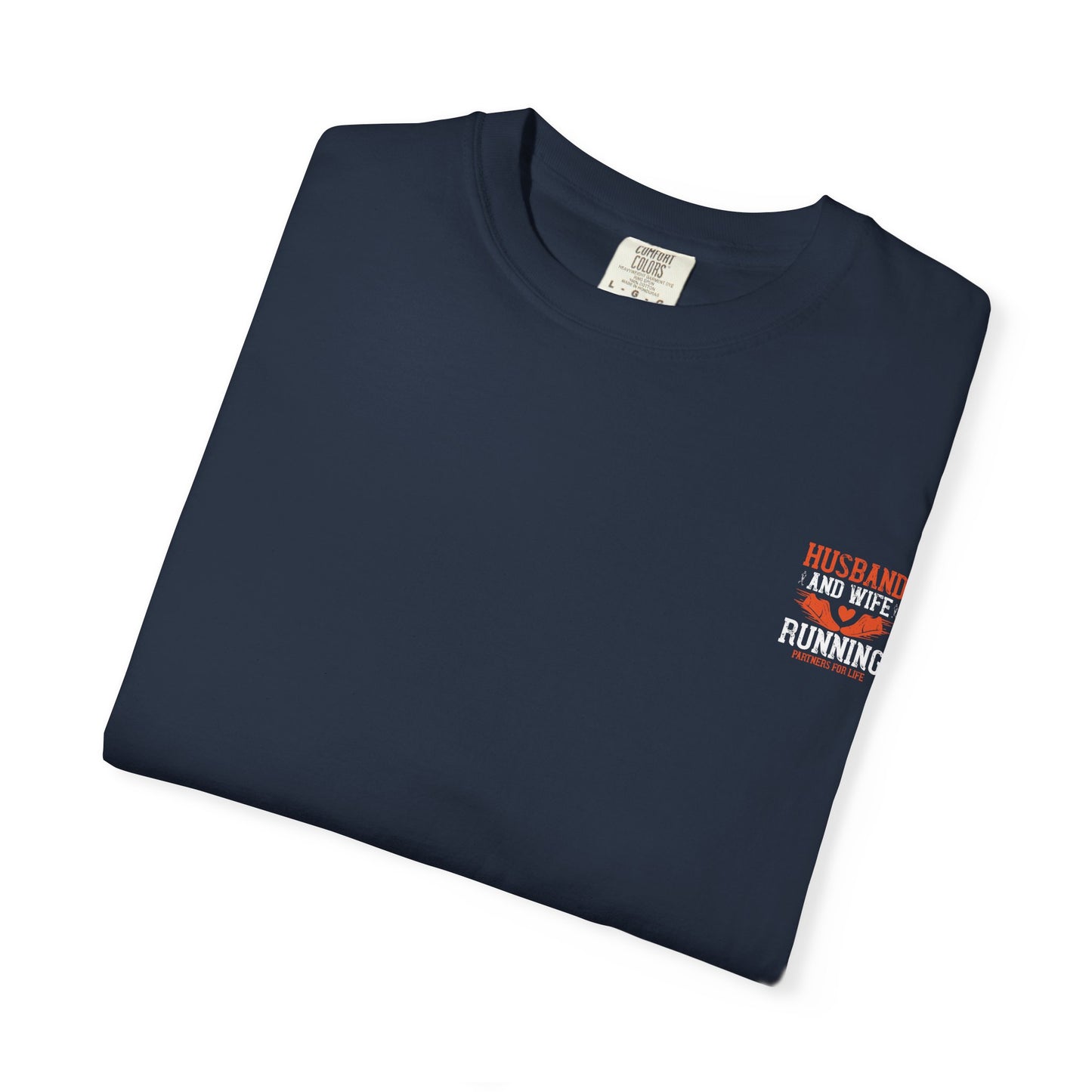 Unisex Husband and Wife Running T-Shirt - Partners for Life - Casual Gift for Couples