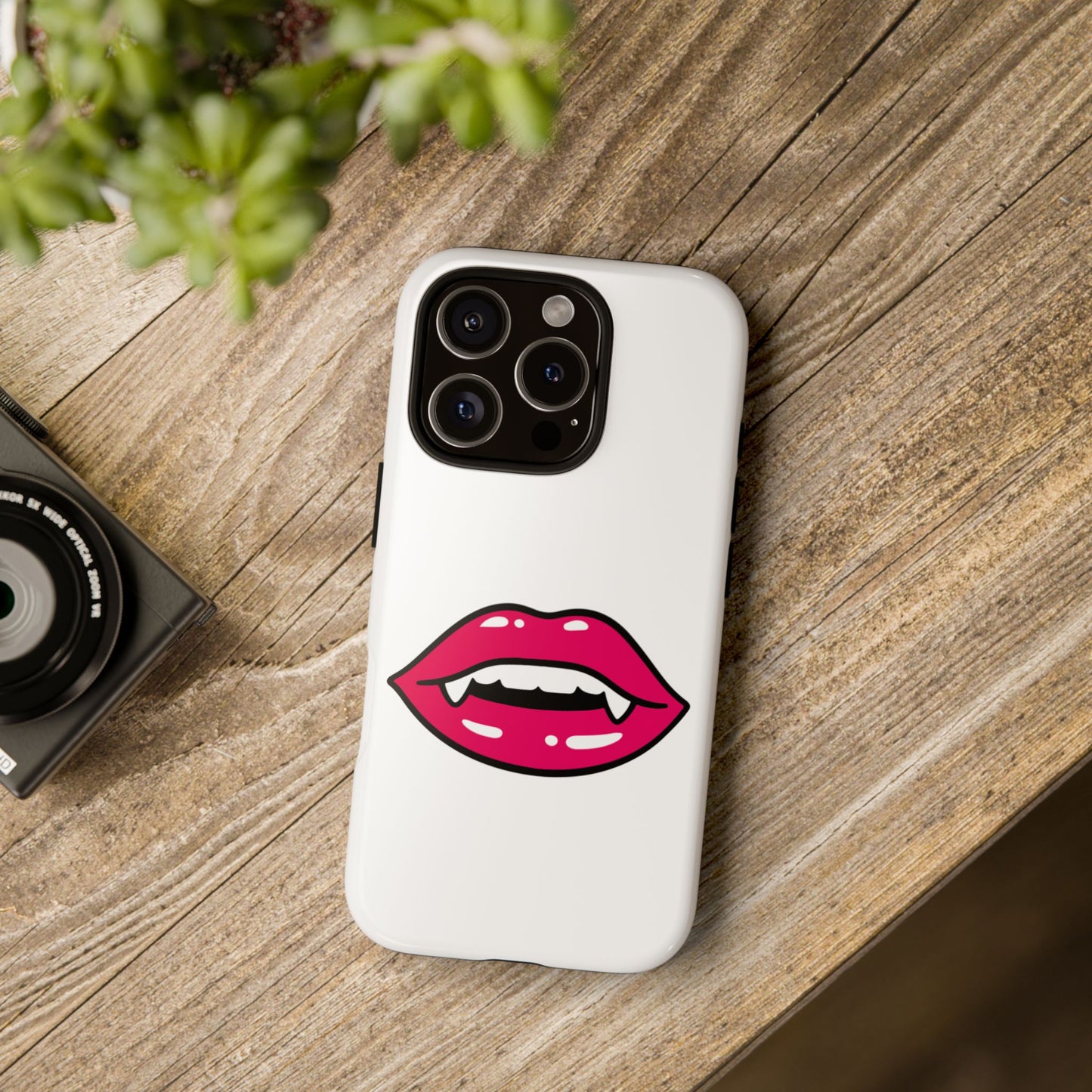 Vampire Mouth Phone Case - Tough Cases for Halloween, Gift for Spooky Lovers, Quirky Phone Accessories, Fun Tech Gear