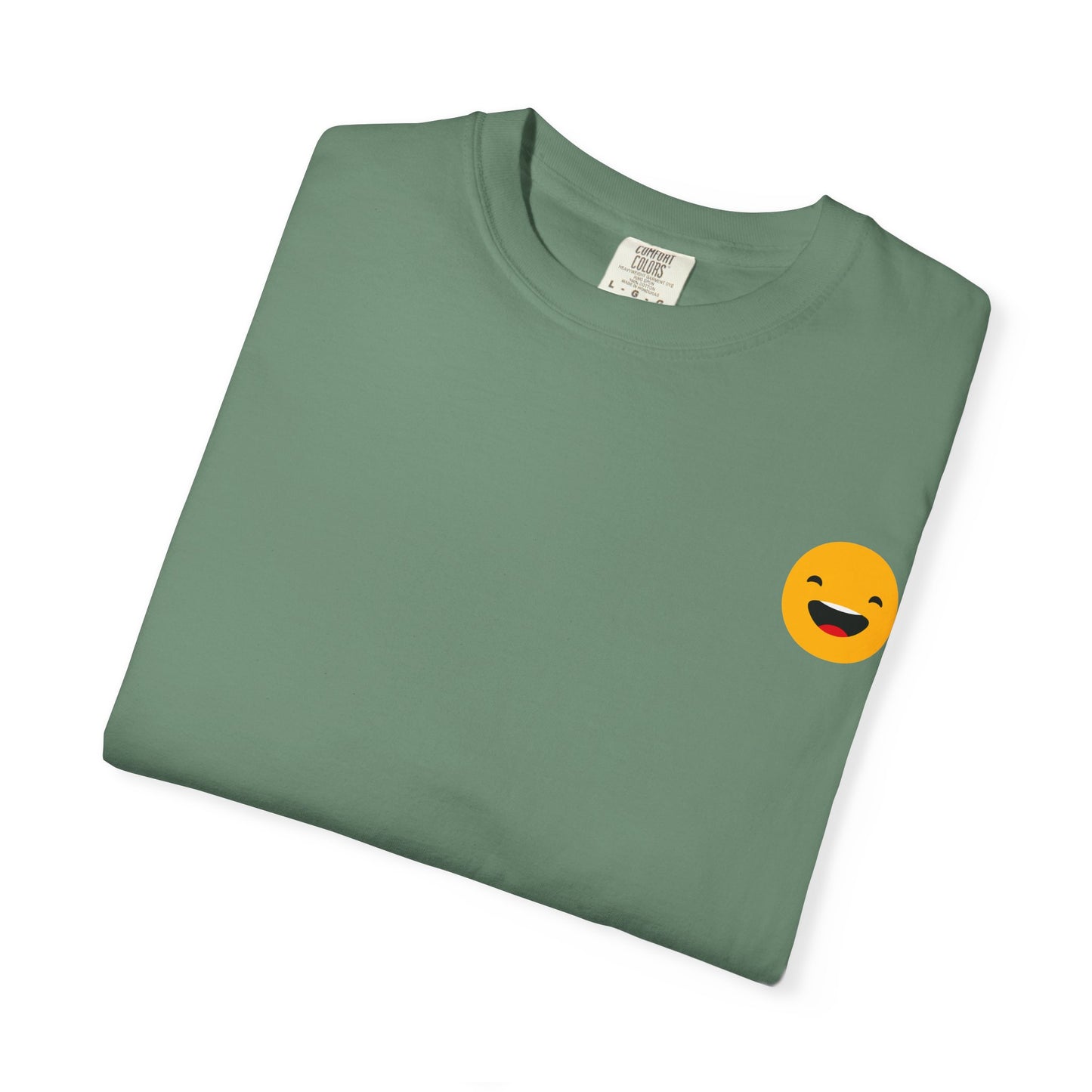 Smiley Face Unisex Garment-Dyed T-Shirt - Fun and Comfortable Casual Wear