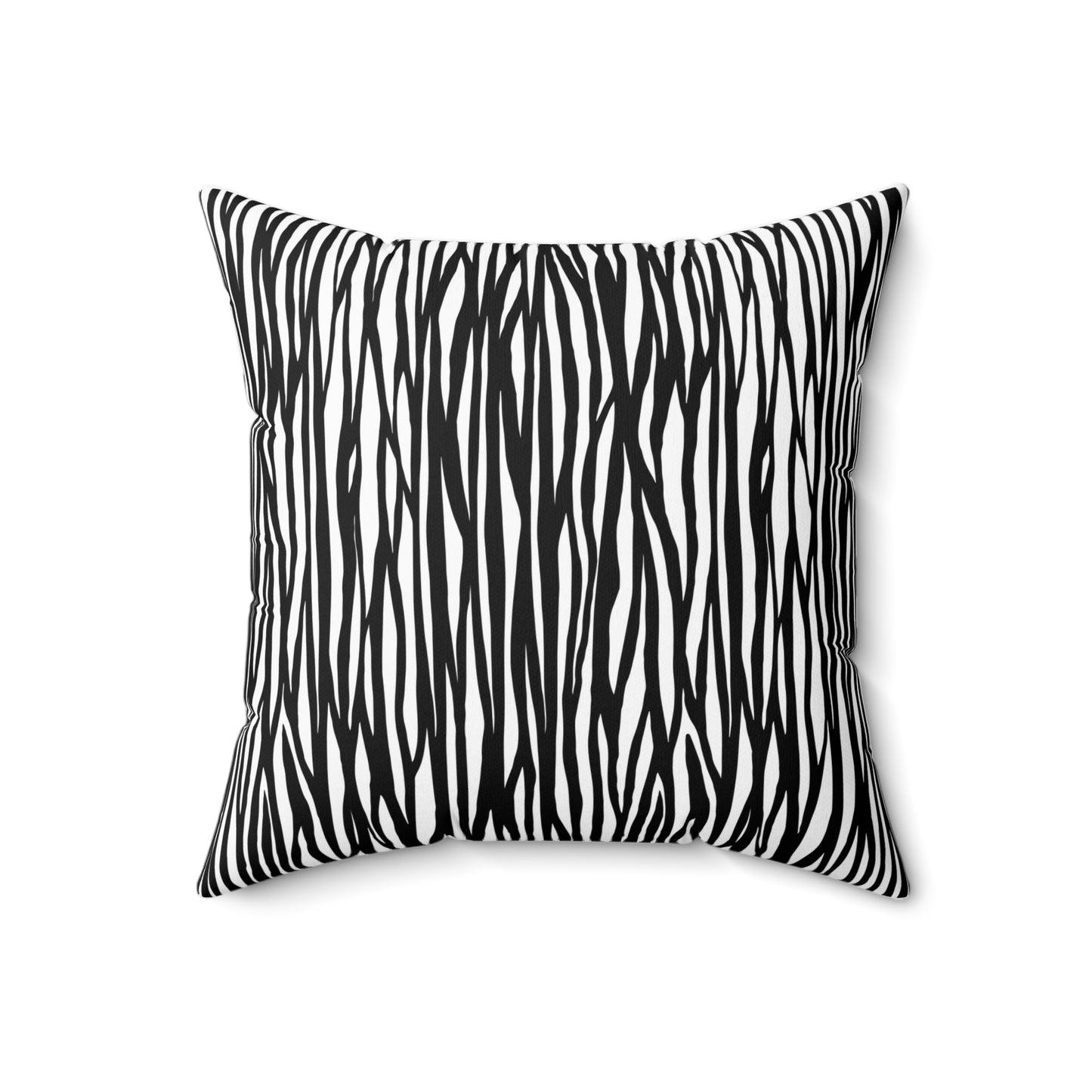 Chic Zebra Print Pillow - Stylish Home Decor, Accent Pillow, Black and White Pillow, Modern Couch Accessory, Animal Print Cushion