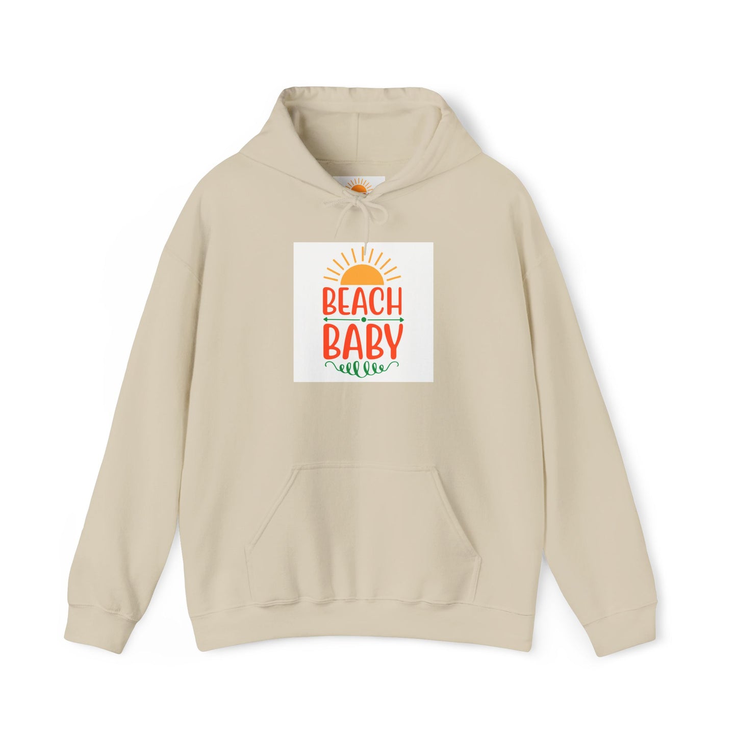 Beach Baby Hooded Sweatshirt | Summer Vibes, Beach Lover Gift, Unisex Casual Wear, Cozy Hoodie, Fun Beachwear