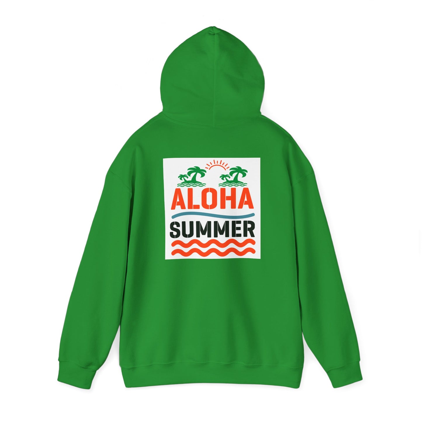 Aloha Summer Hoodie,Tropical Beach Wear,Unisex Sweatshirt,Vacation Outfit, Summer iconic Waikiki Beach Oahu combines urban