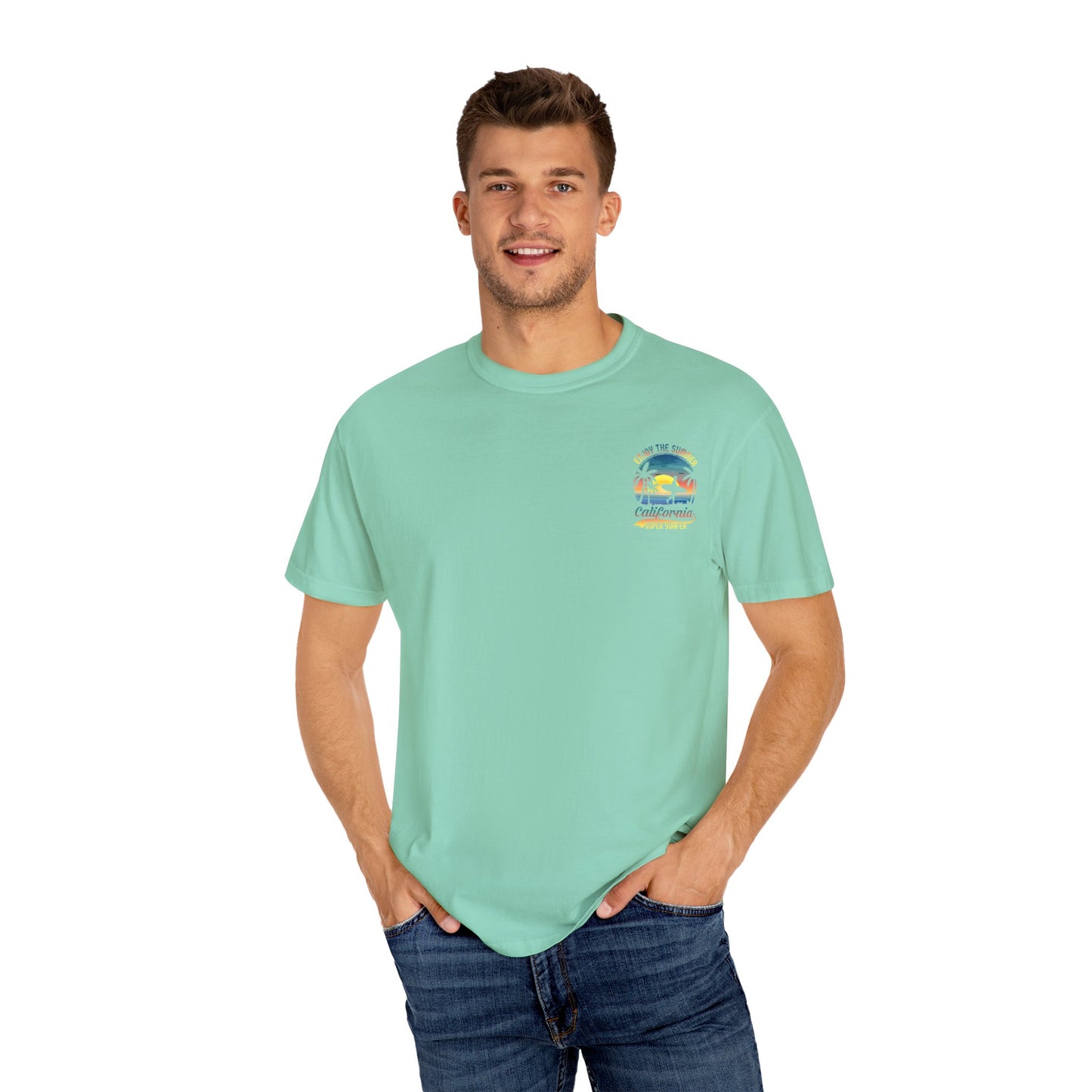 California Summer Vibes T-Shirt, Unisex Beach Tee, Surfing Apparel, Gift for Surfers, Summer Wardrobe Essential