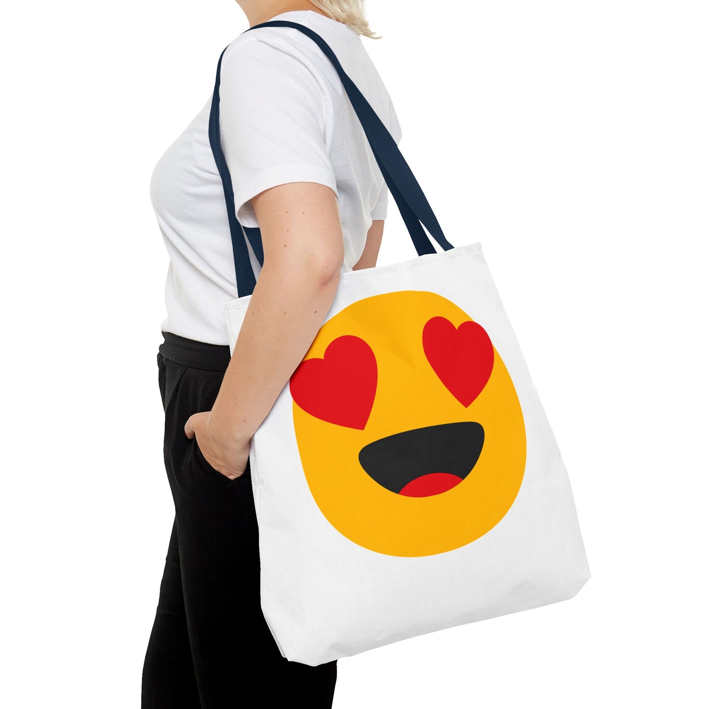 Happy Love Emoji Tote Bag - Perfect for Everyday Use and Special Celebrations