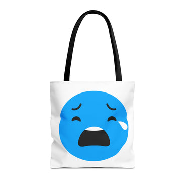 Emotional Expression Tote Bag - Cute Sad Face Design