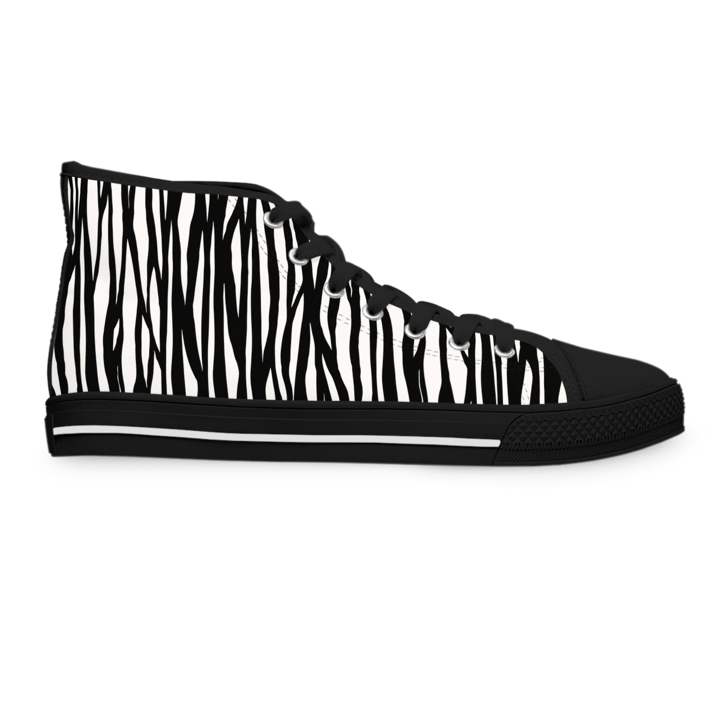 Zebra Print High Top Sneakers for Stylish Women