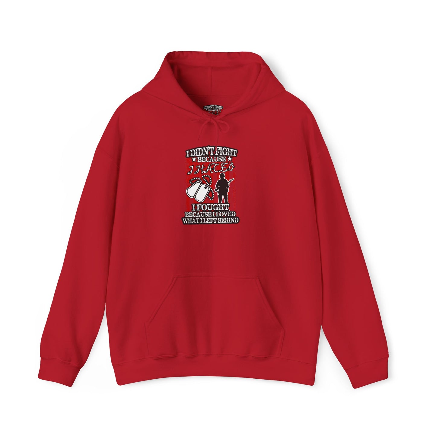 Military Supporter Hoodie, Patriotic Sweatshirt, Independence Day Gift, Veteran Clothing, USA Flag Apparel