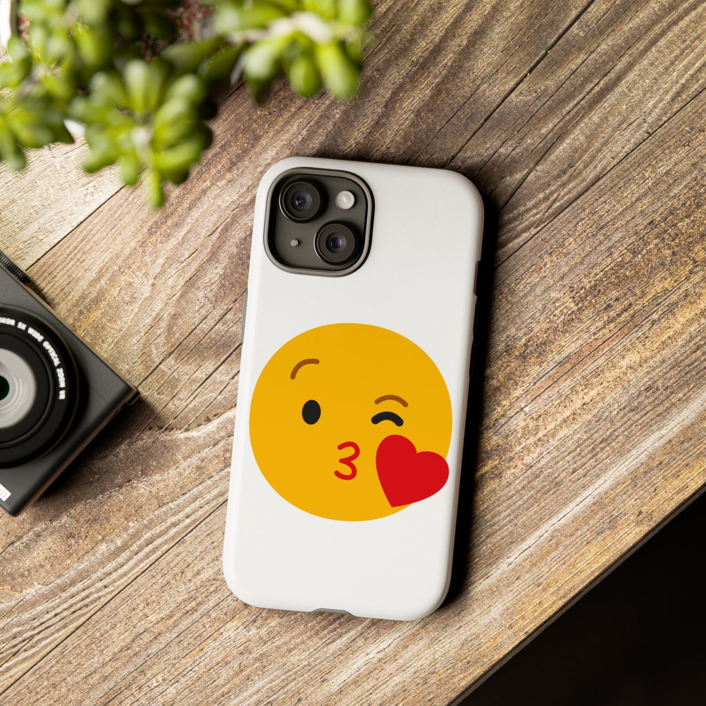 Cute Emoji Phone Case - Kissy Face Design for Stylish Protection