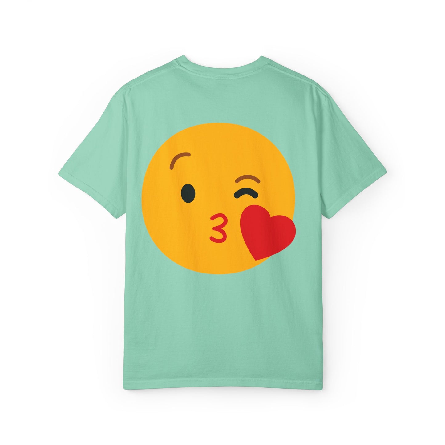 Unisex Emoji Love T-shirt - Playful Kiss & Wink Design