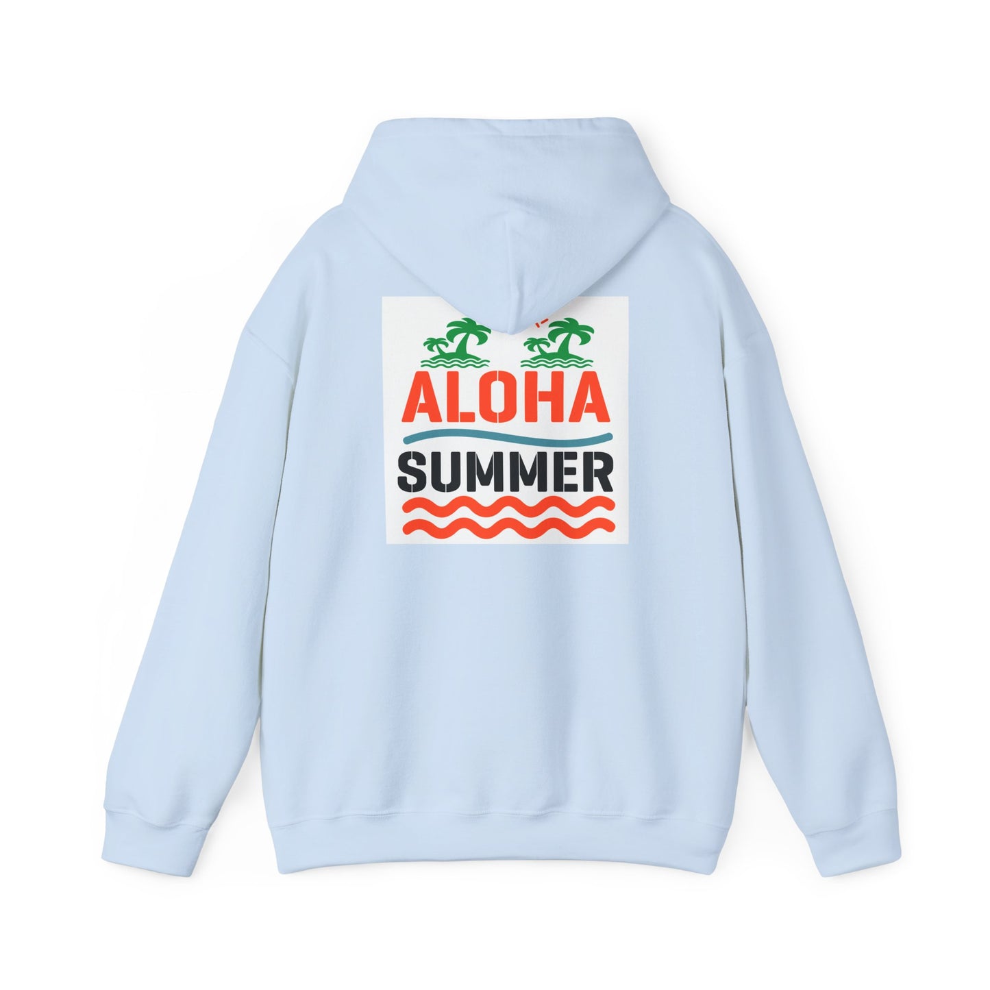 Aloha Summer Hoodie,Tropical Beach Wear,Unisex Sweatshirt,Vacation Outfit, Summer iconic Waikiki Beach Oahu combines urban
