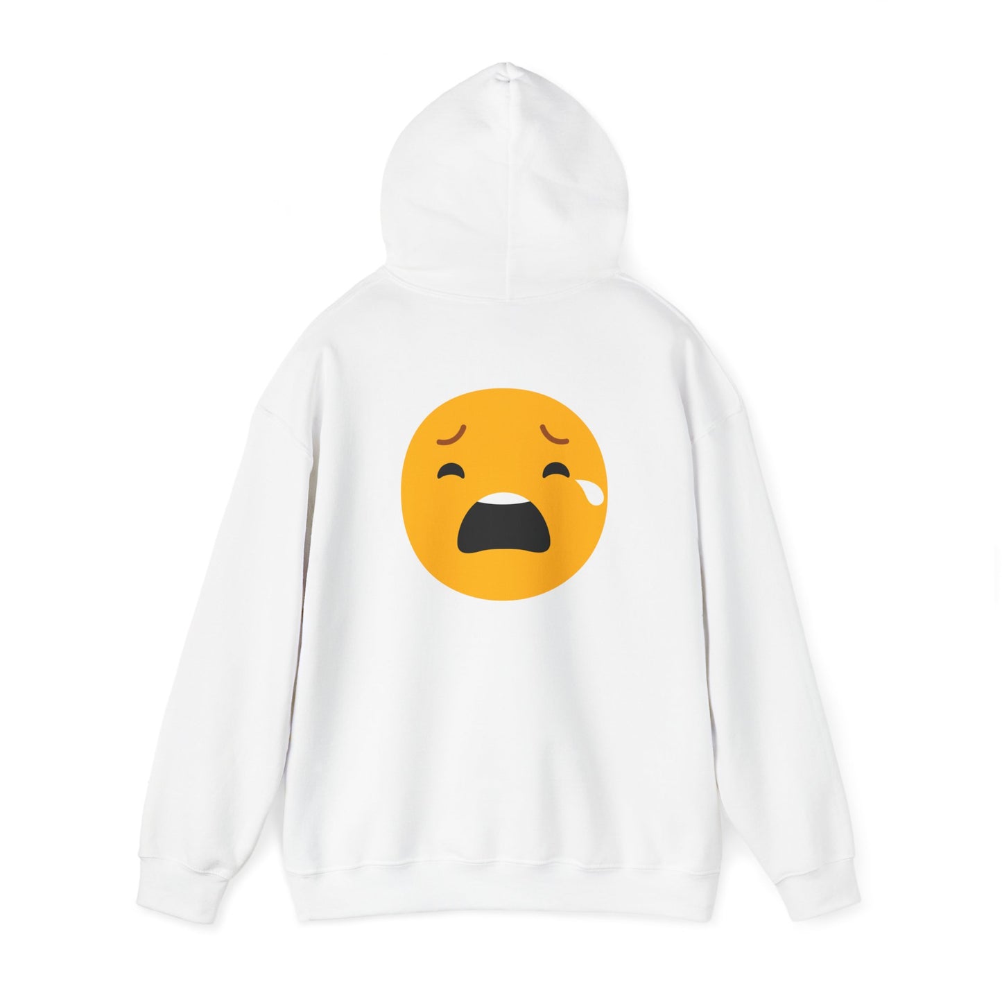 Unisex Heavy Blend™ Sad Emoji Hoodie - Cozy & Expressive Sweatshirt