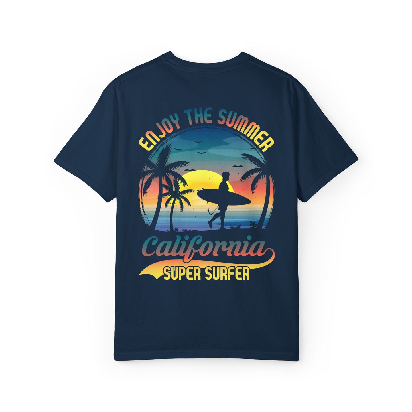 California Summer Vibes T-Shirt, Unisex Beach Tee, Surfing Apparel, Gift for Surfers, Summer Wardrobe Essential