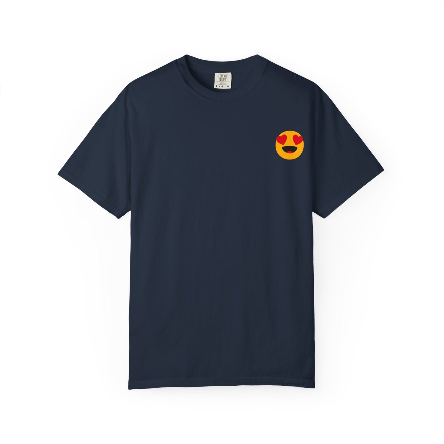 Love Emoji Garment-Dyed Unisex T-Shirt | Perfect for Valentine's Day & Casual Wear