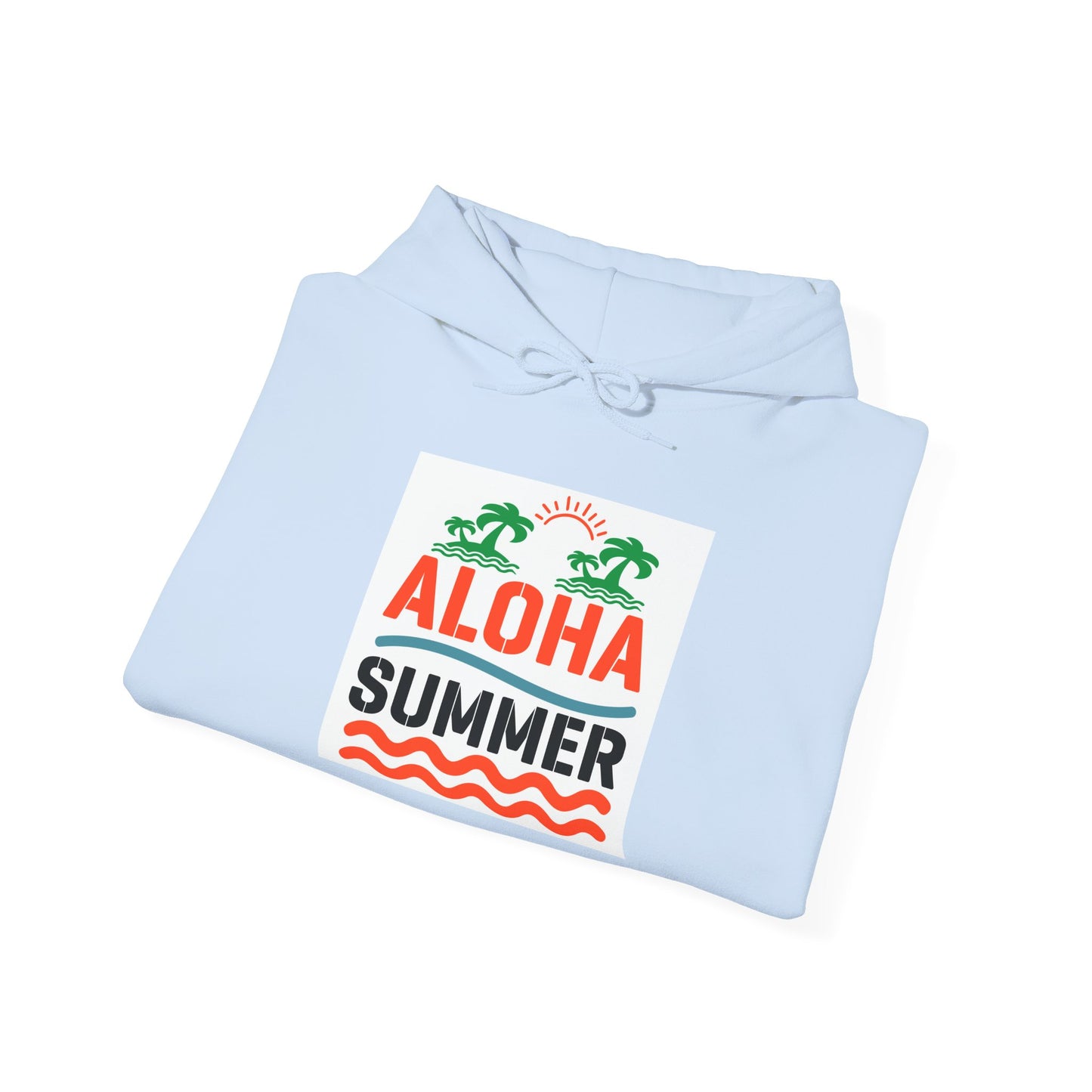 Aloha Summer Hoodie,Tropical Beach Wear,Unisex Sweatshirt,Vacation Outfit, Summer iconic Waikiki Beach Oahu combines urban