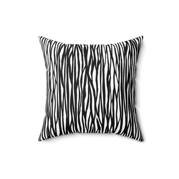 Chic Zebra Print Pillow - Stylish Home Decor, Accent Pillow, Black and White Pillow, Modern Couch Accessory, Animal Print Cushion