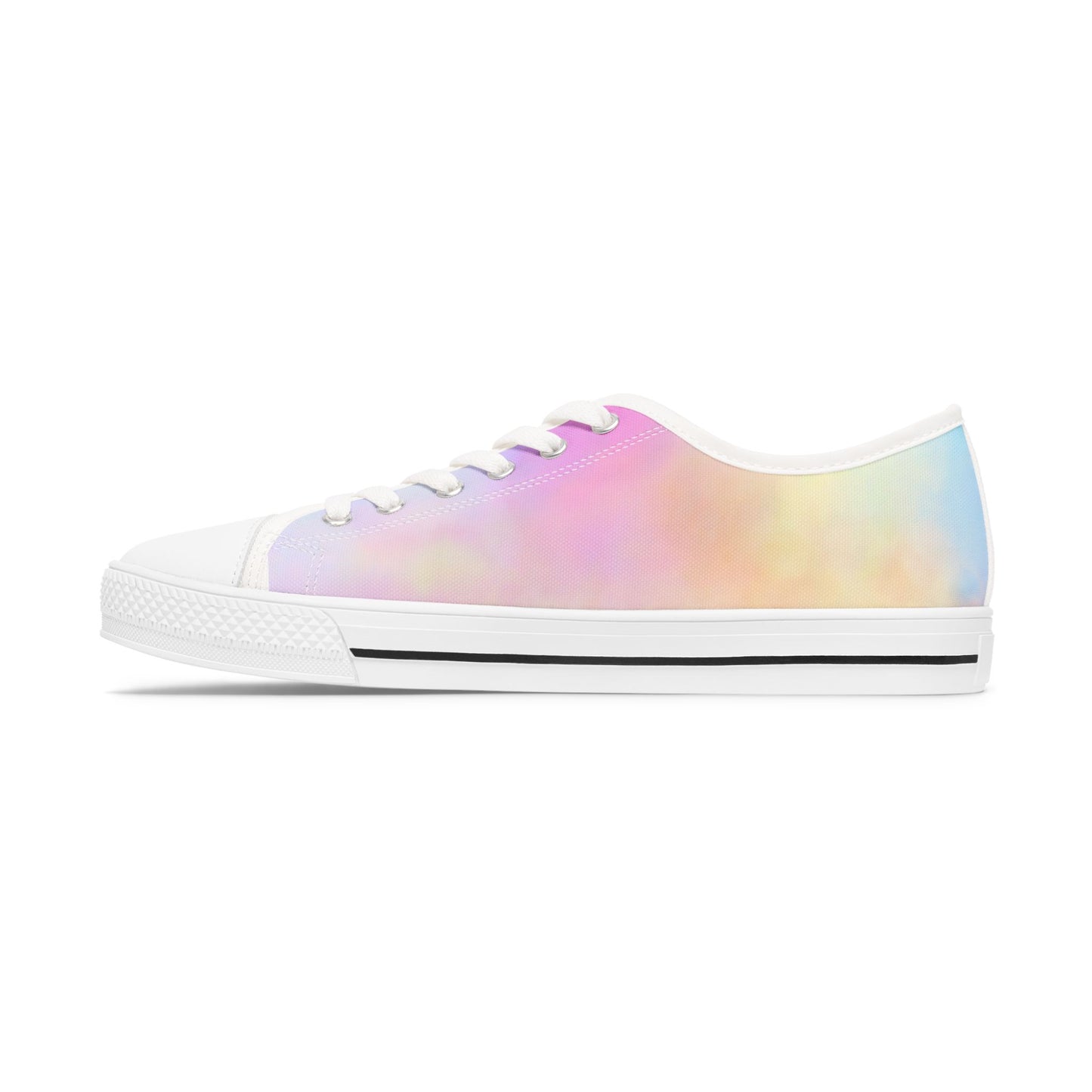 Pastel Gradient Women's Low Top Sneakers - Stylish & Comfortable Casual Footwear