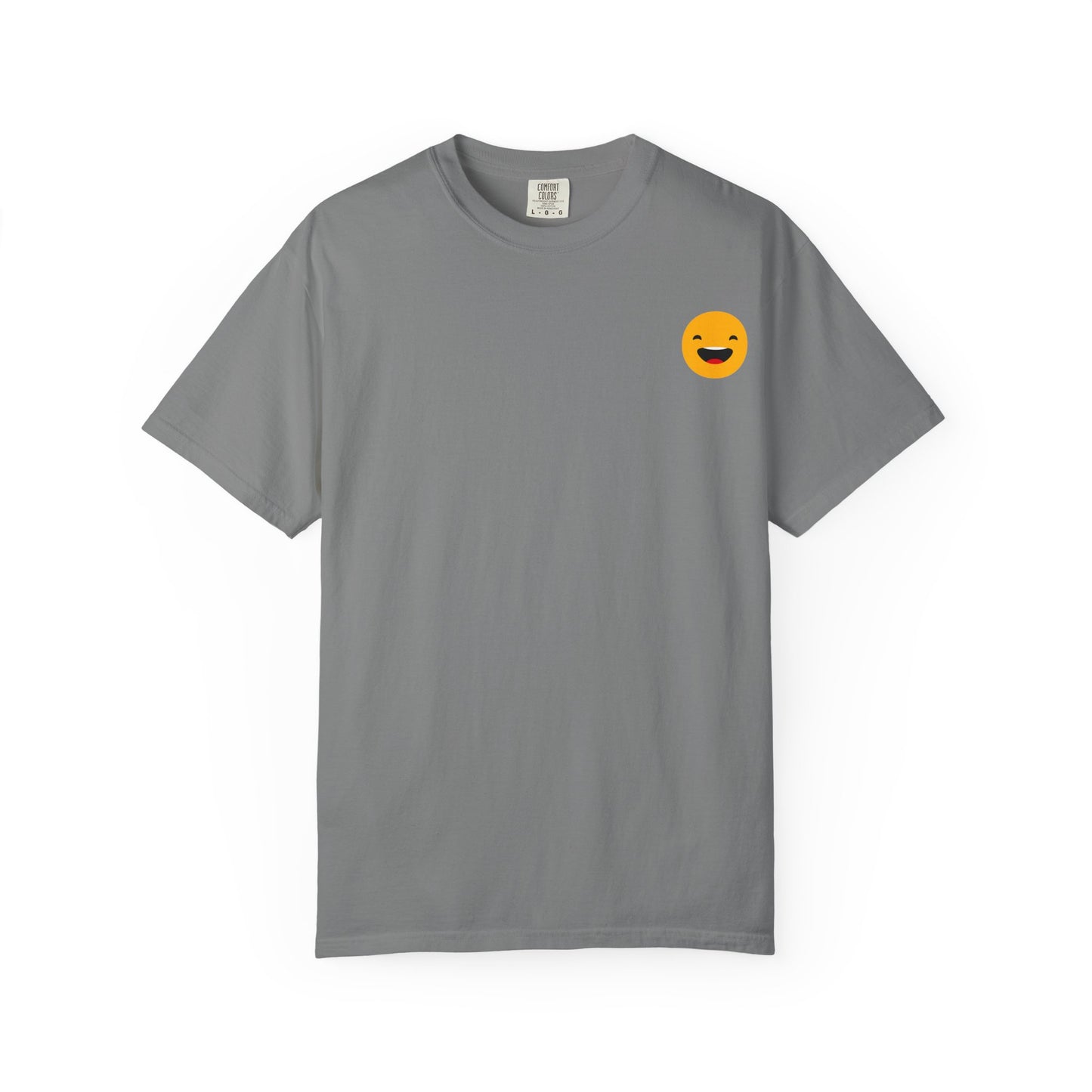 Smiley Face Unisex Garment-Dyed T-Shirt - Fun and Comfortable Casual Wear