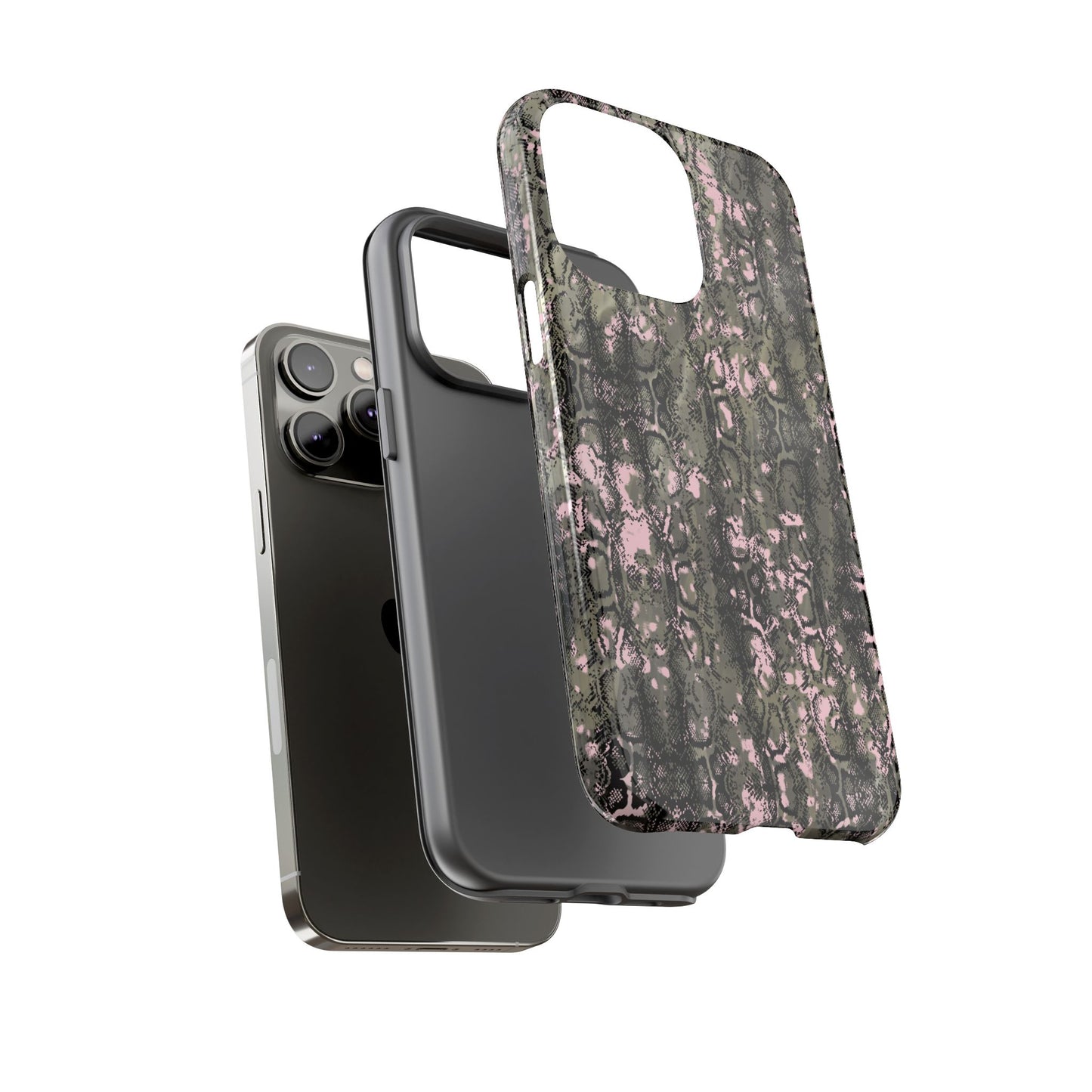 Camo Snake Pattern Phone Case – Rugged Protection Meets Bold Style Turn heads while protecting your phone with this fierce camo snake pattern case—where urban edge meets outdoor grit.