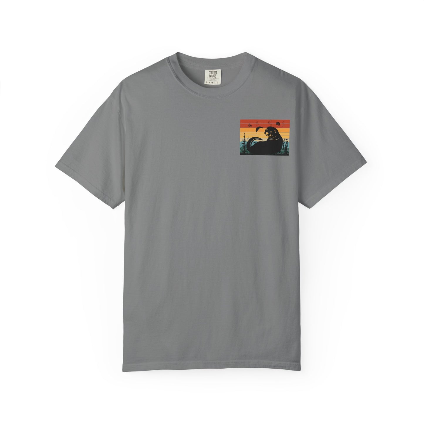 Coastal Vibe Unisex Garment-Dyed T-shirt with Otter Design