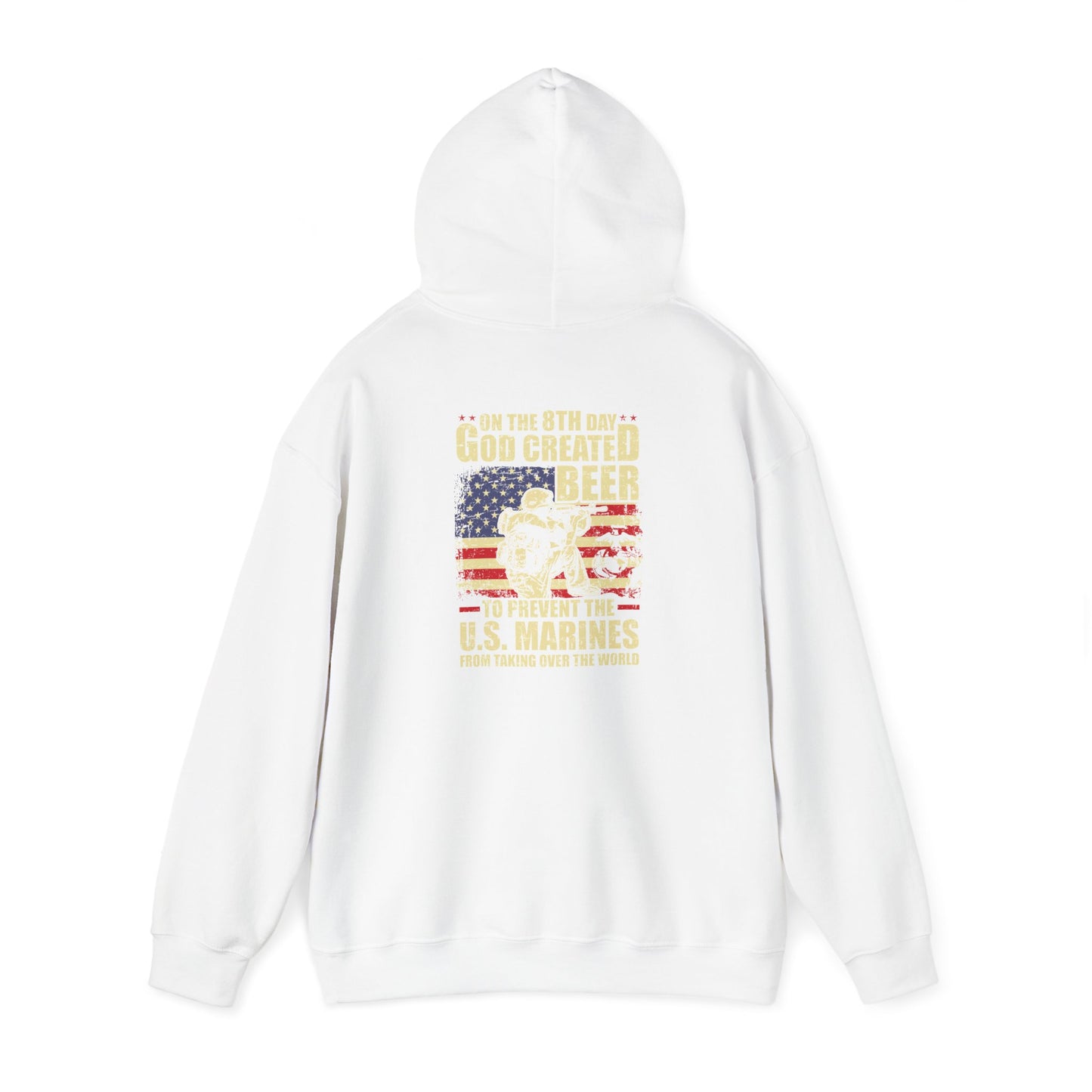 God Created Beer Hoodie, Marine Sweatshirt - Funny Drinking Gift, Unisex Pullover, Alcohol Lover, Birthday Present, Cool