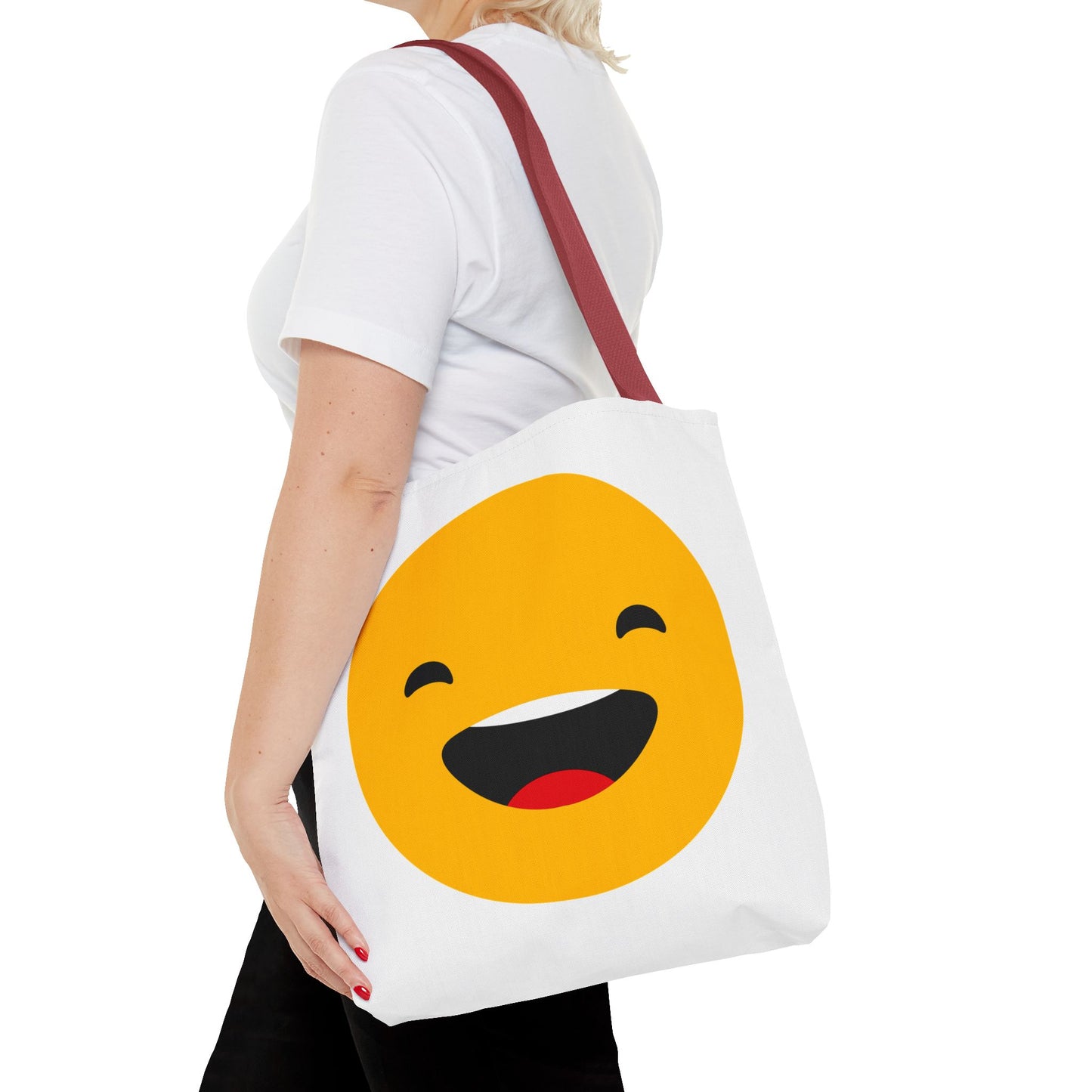 Smiley Face Tote Bag - Fun and Cheerful Reusable Shopping Bag