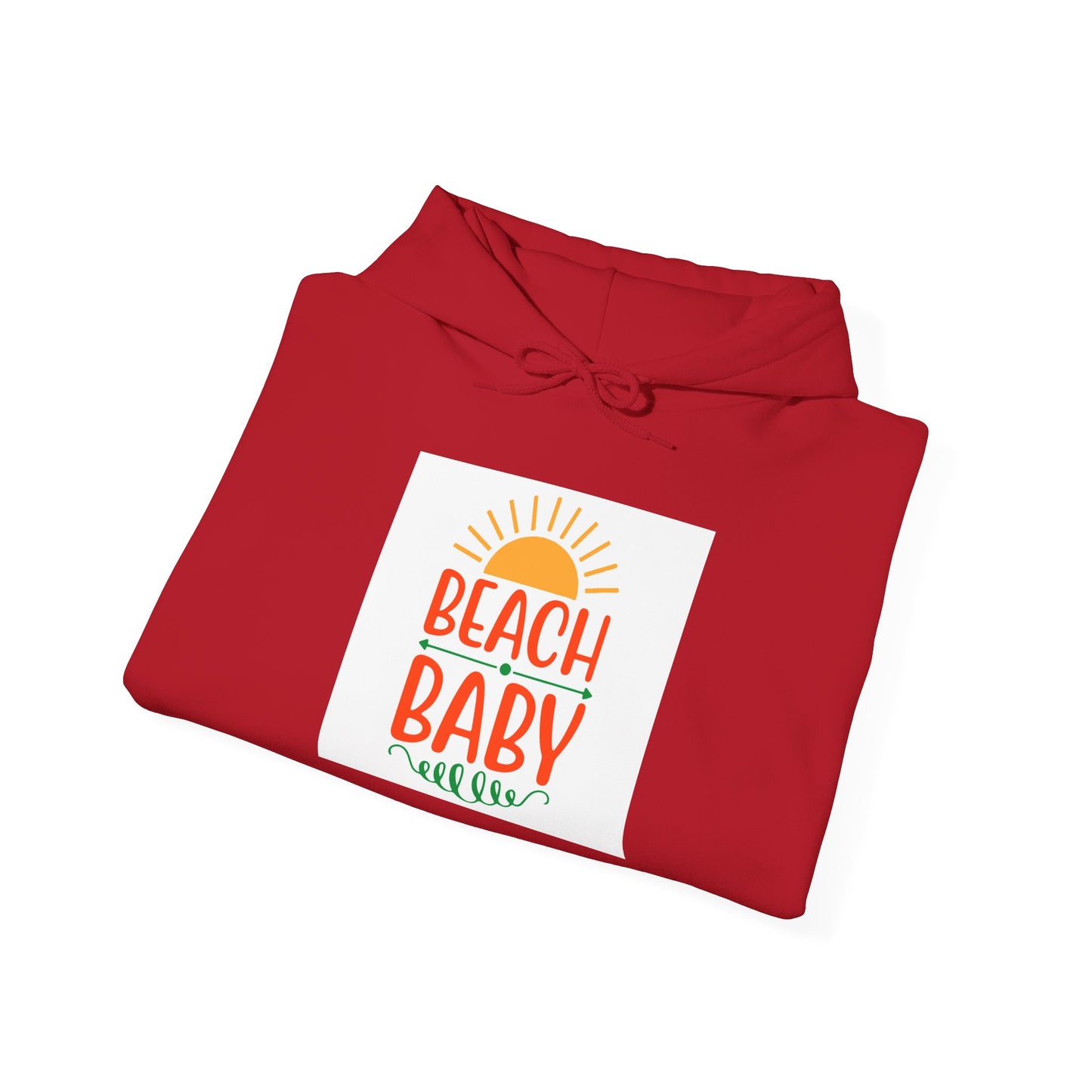 Beach Baby Hooded Sweatshirt | Summer Vibes, Beach Lover Gift, Unisex Casual Wear, Cozy Hoodie, Fun Beachwear