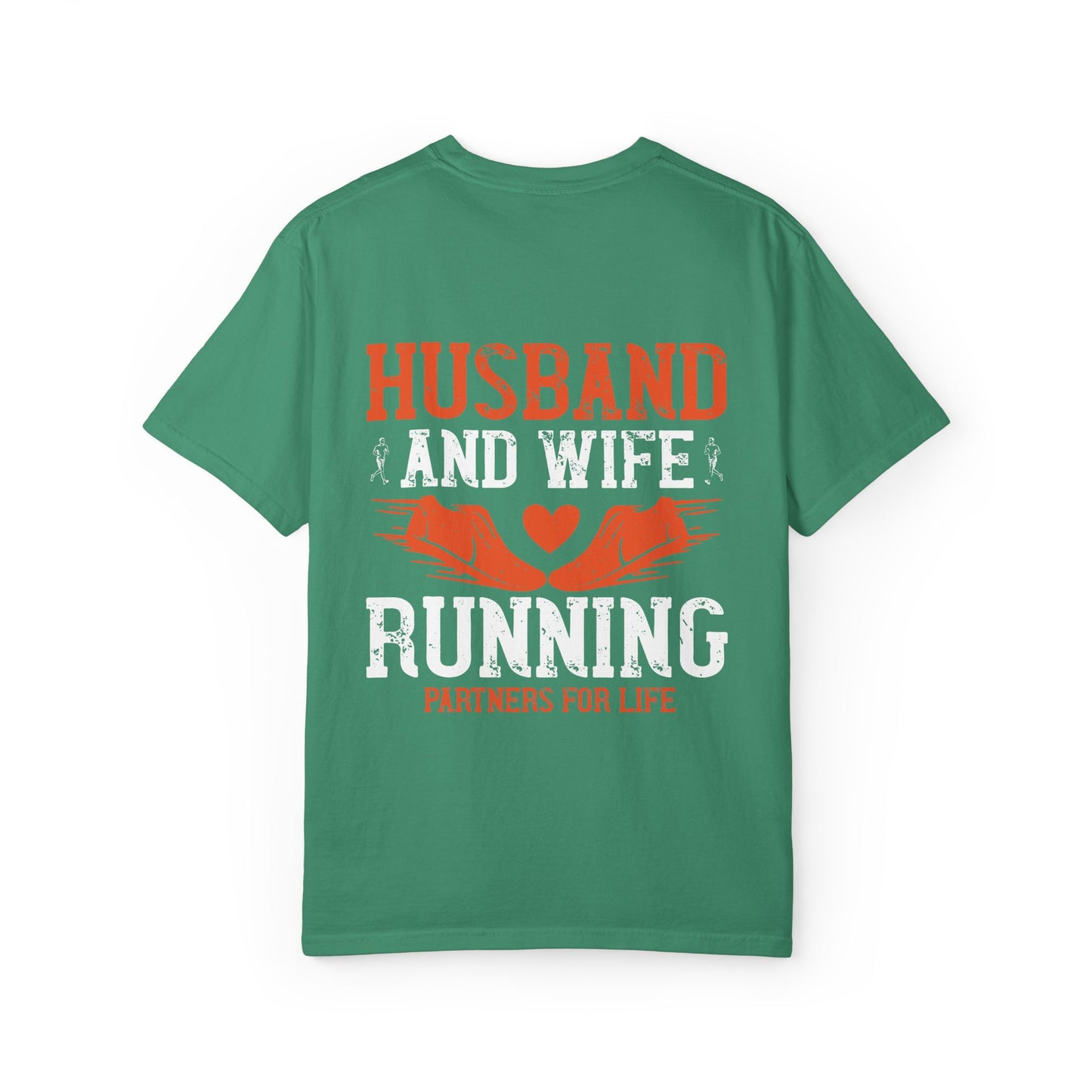 Unisex Husband and Wife Running T-Shirt - Partners for Life - Casual Gift for Couples