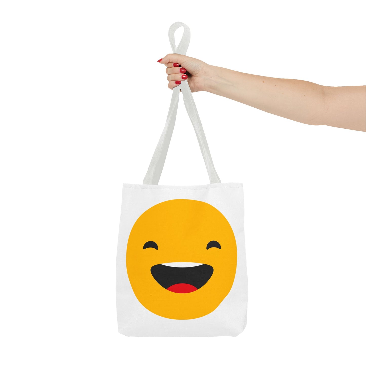 Smiley Face Tote Bag - Fun and Cheerful Reusable Shopping Bag