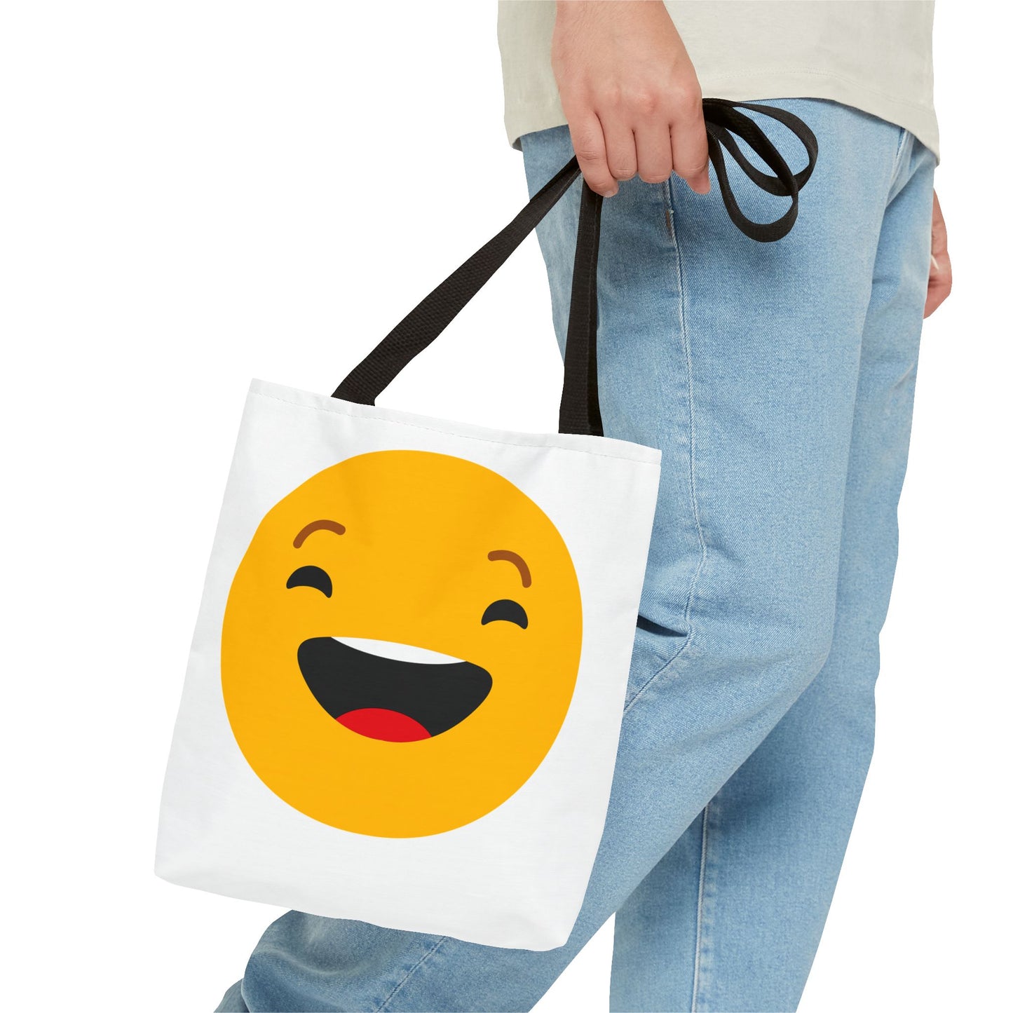 Smiley Face Tote Bag - Fun & Cheerful Design for Everyday Use