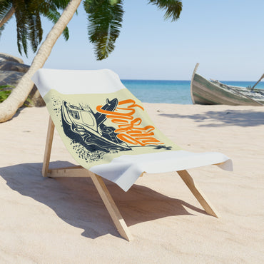 Retro Surfing Beach Towel, Perfect for Summer, Pool Parties, Beach Days, Gifts for Surfers, Vintage Style