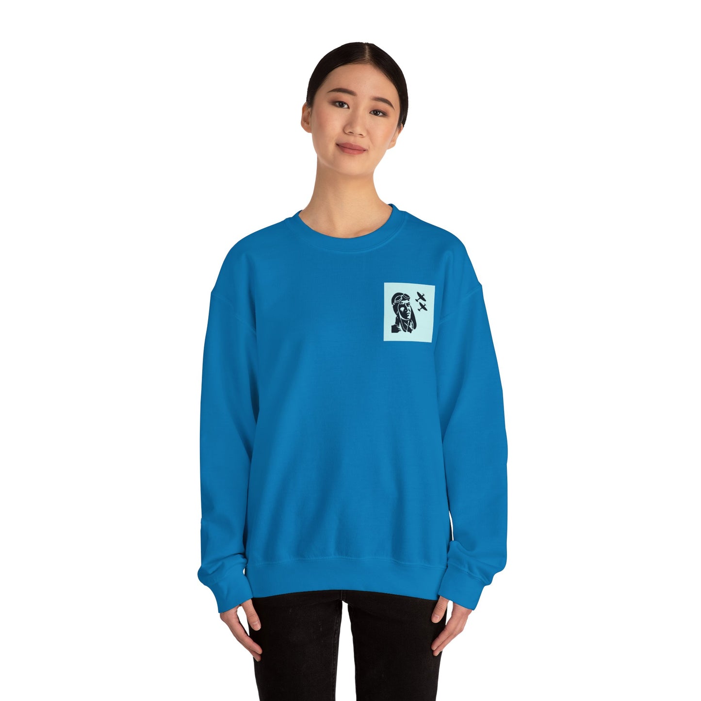 Vintage Aviator Crewneck Sweatshirt - Unisex Heavy Blend