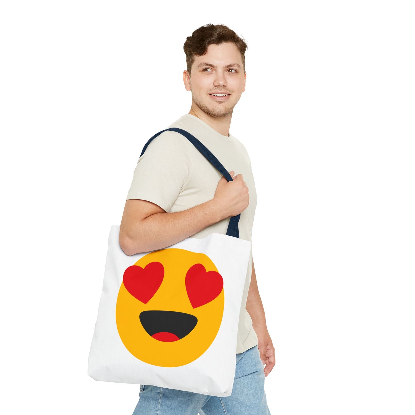 Happy Love Emoji Tote Bag - Perfect for Everyday Use and Special Celebrations